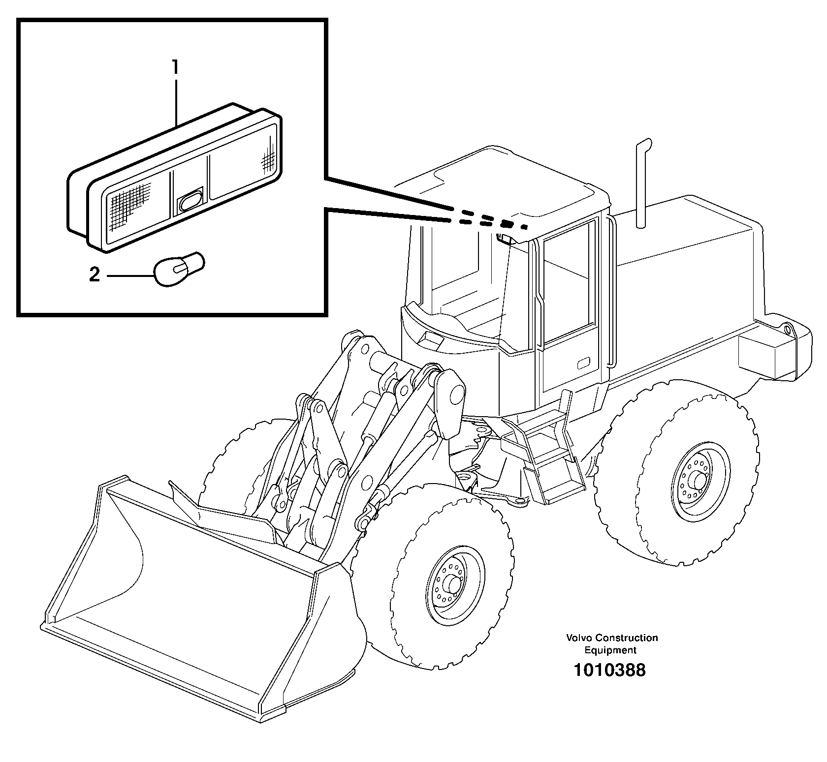 Inner lamp — volvo parts diagram