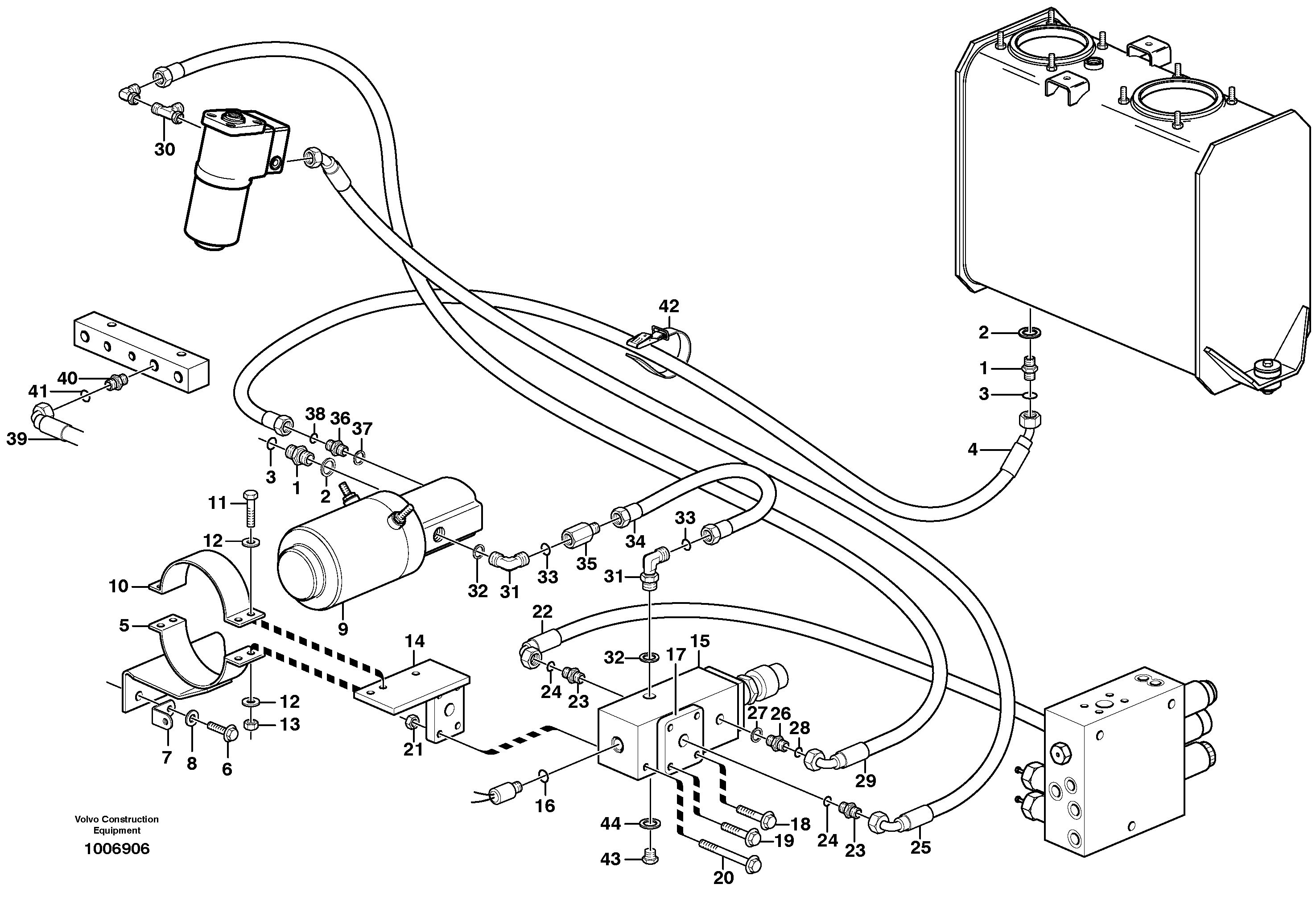 Auxiliary steering system  82692 — volvo parts diagram