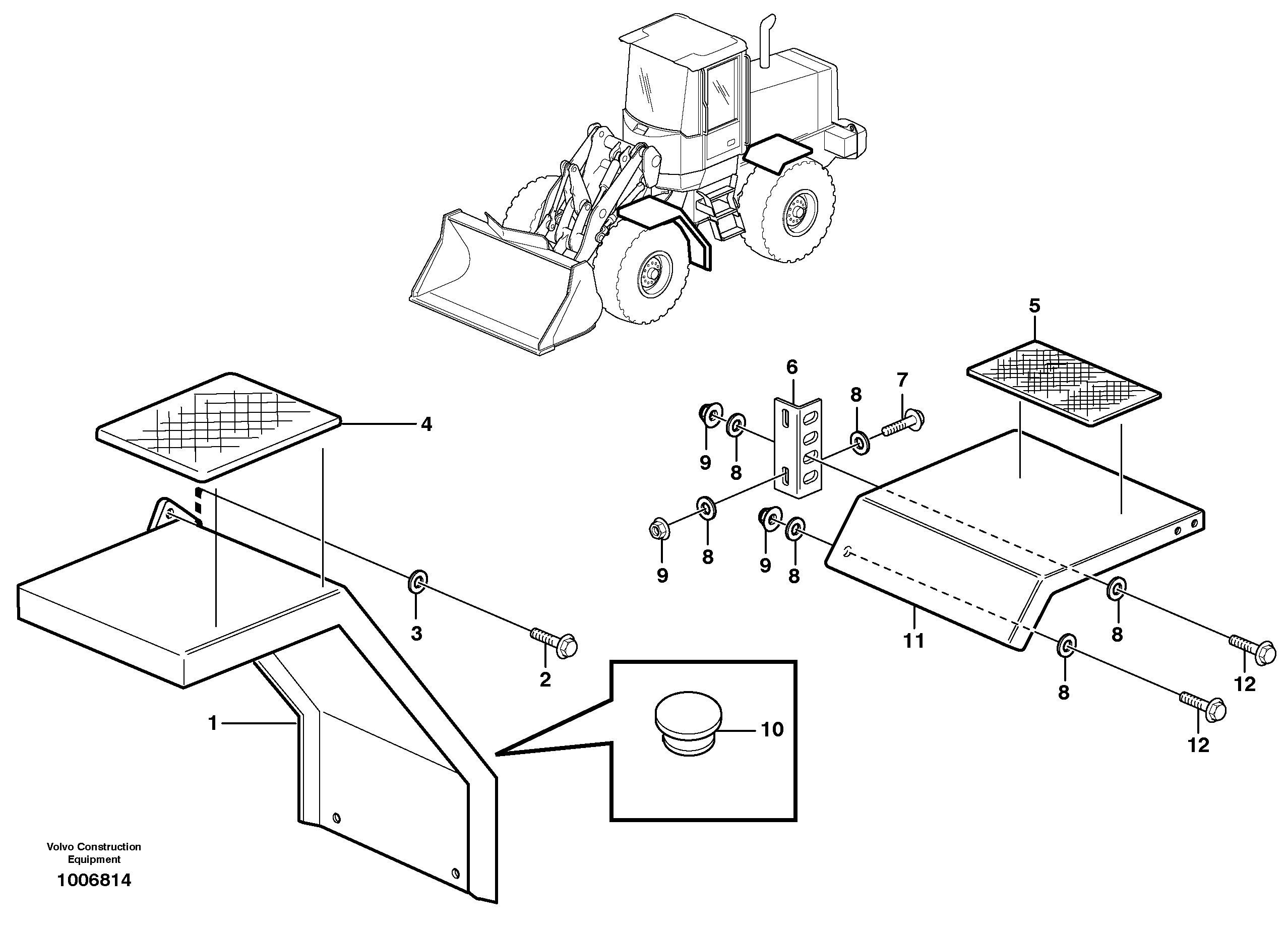 Fenders  80407 — volvo parts diagram