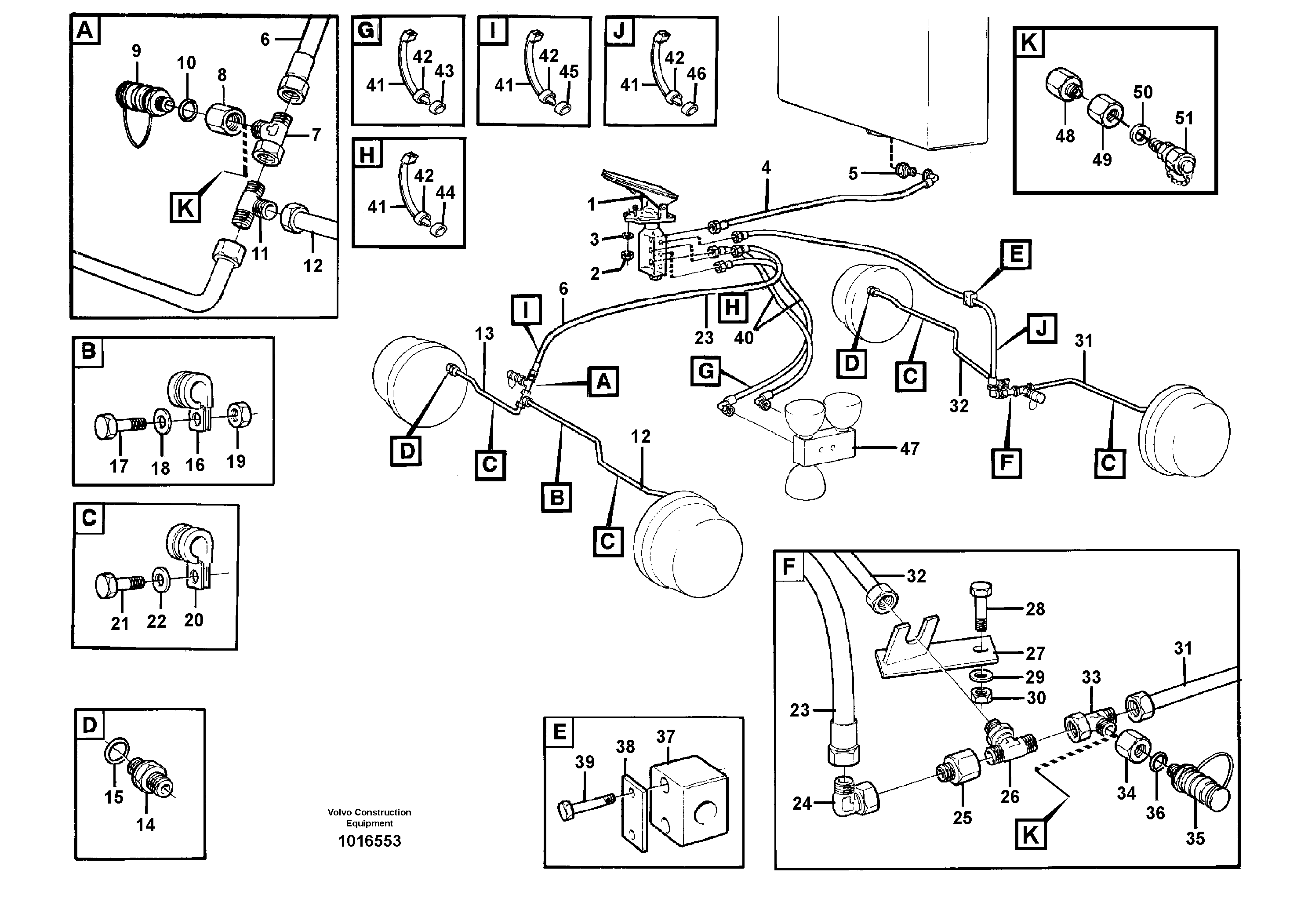 Brake system — volvo parts diagram