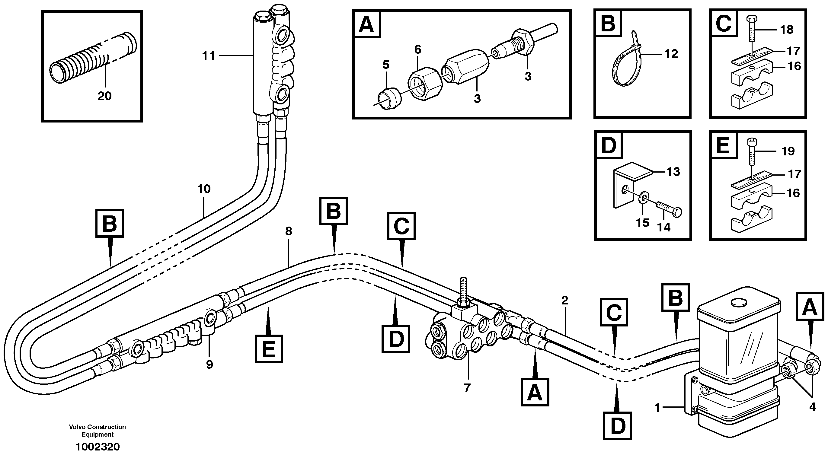Central lubrication  80579 — volvo parts diagram