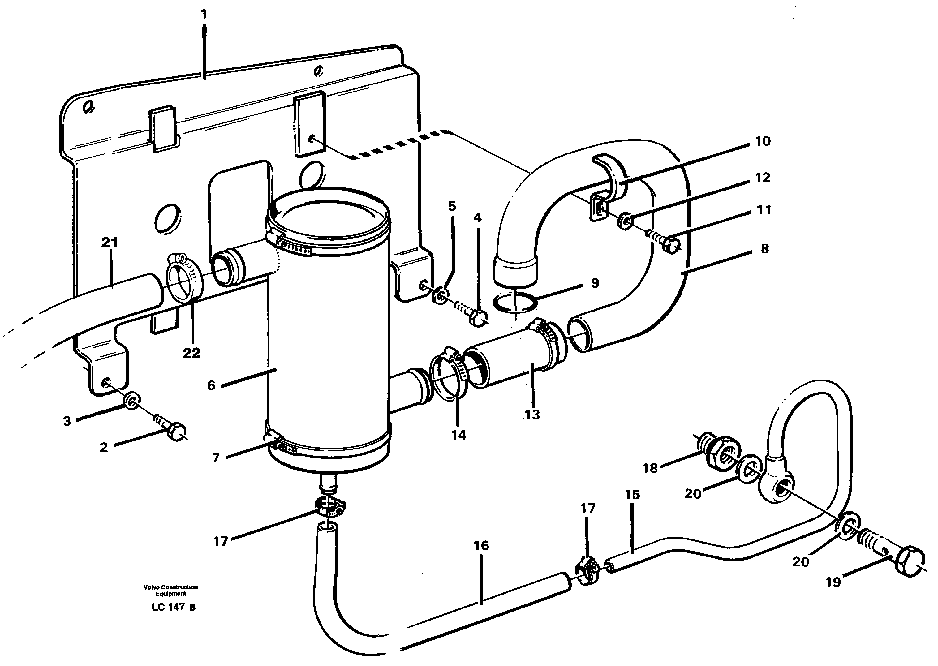 Crankcase ventilation — volvo parts diagram