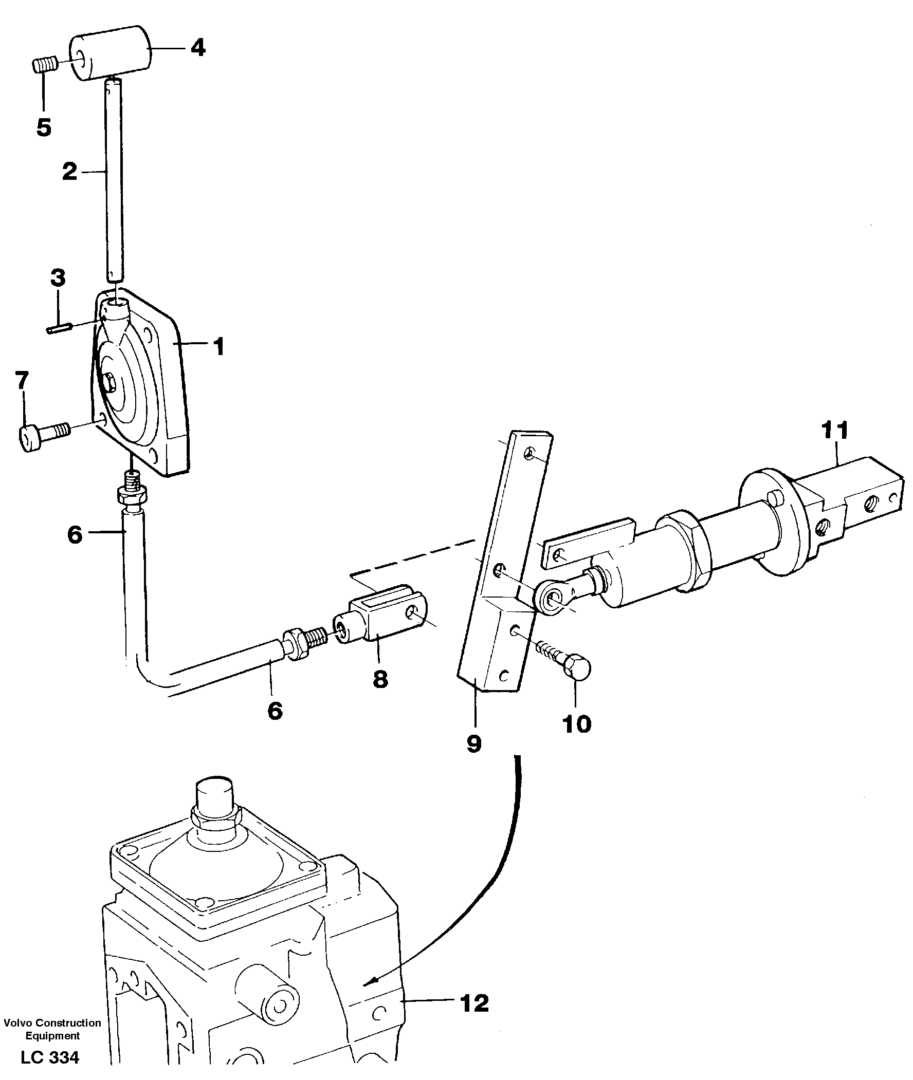 Throttle control — volvo parts diagram