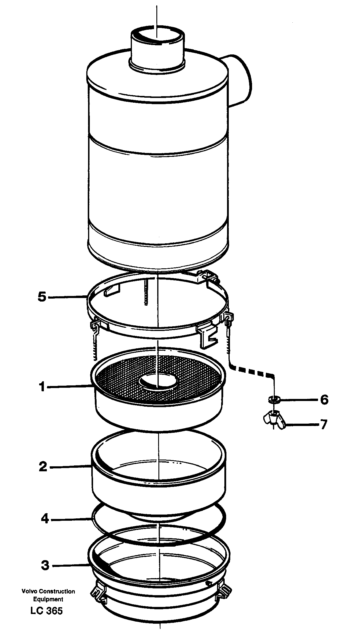 Air filter. 14263577 — volvo parts diagram