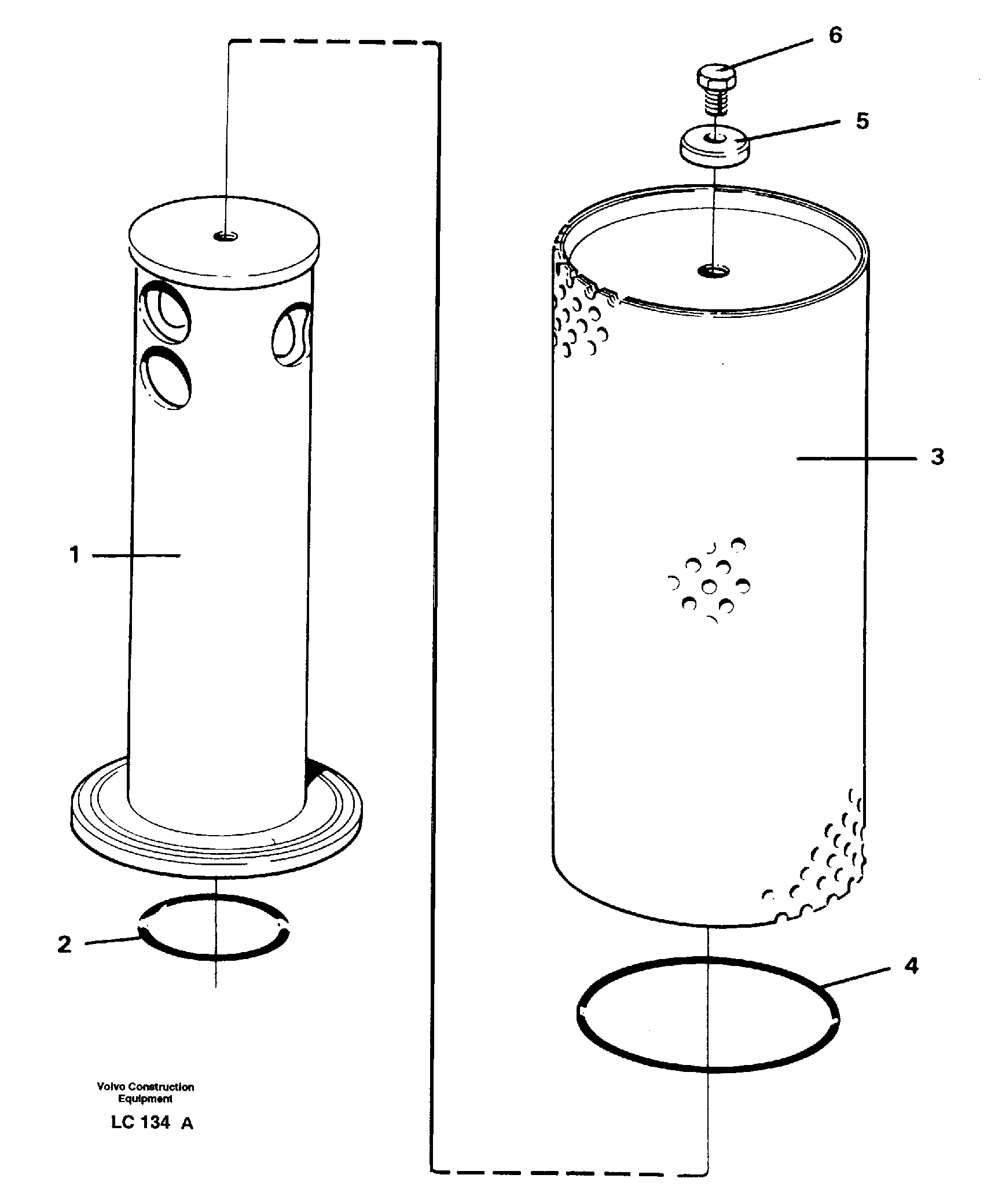 Return strainer — volvo parts diagram