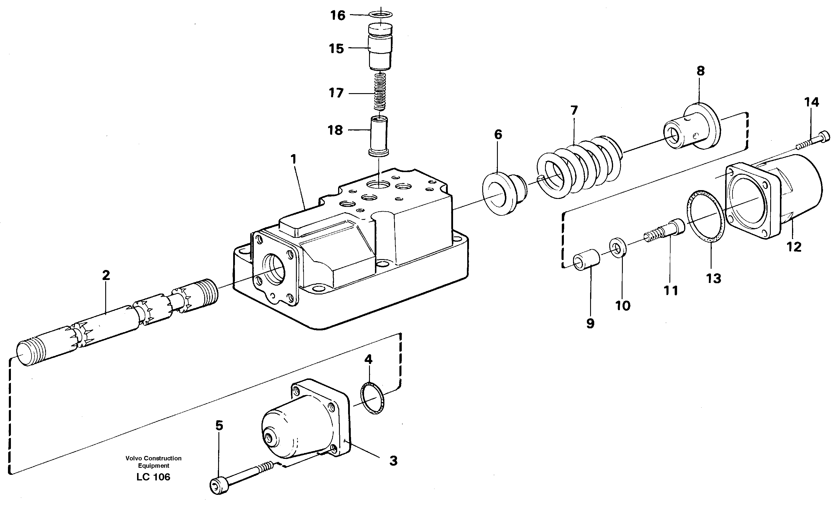 Four-way valve — volvo parts diagram