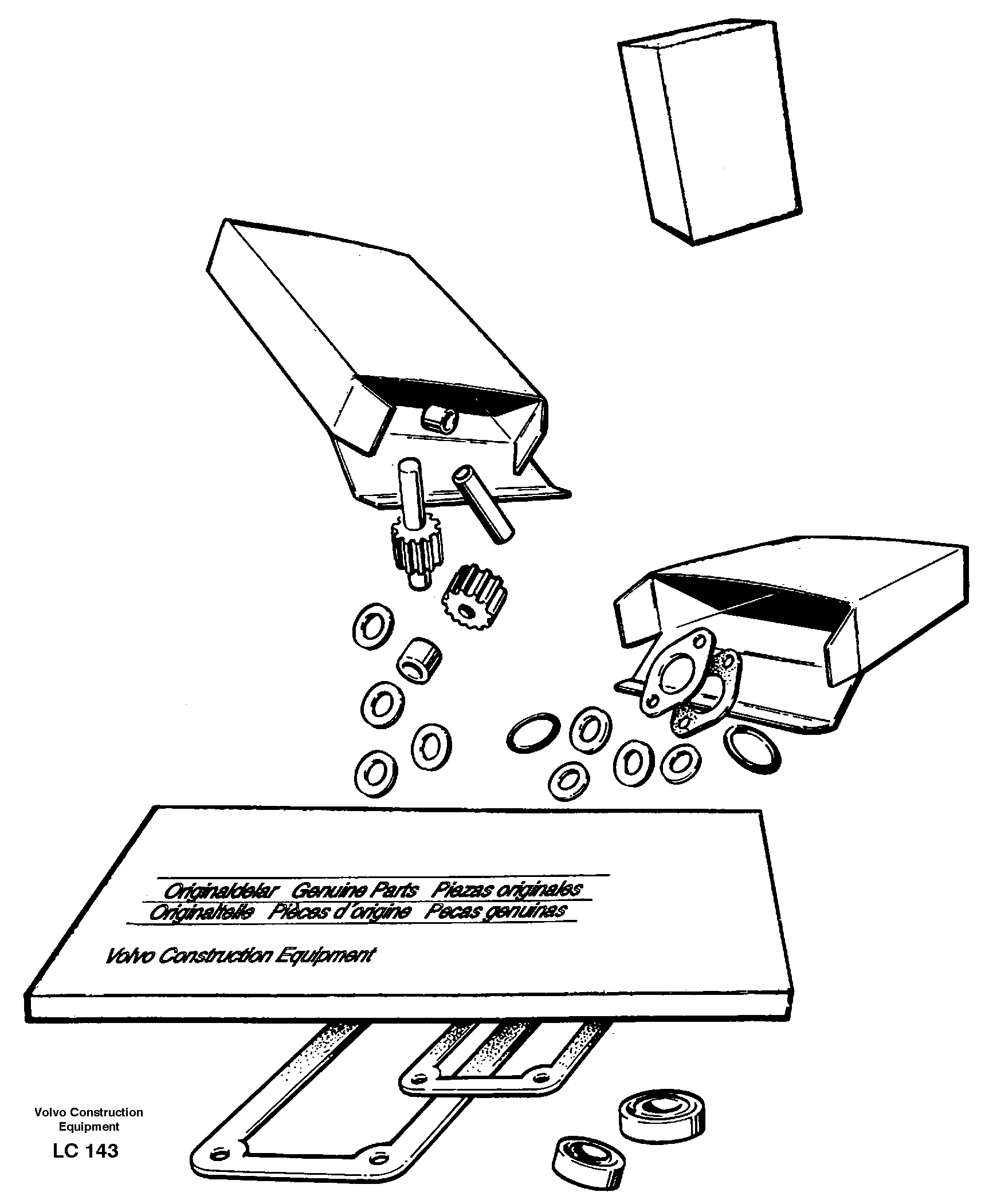 Repair kits for engine — volvo parts diagram