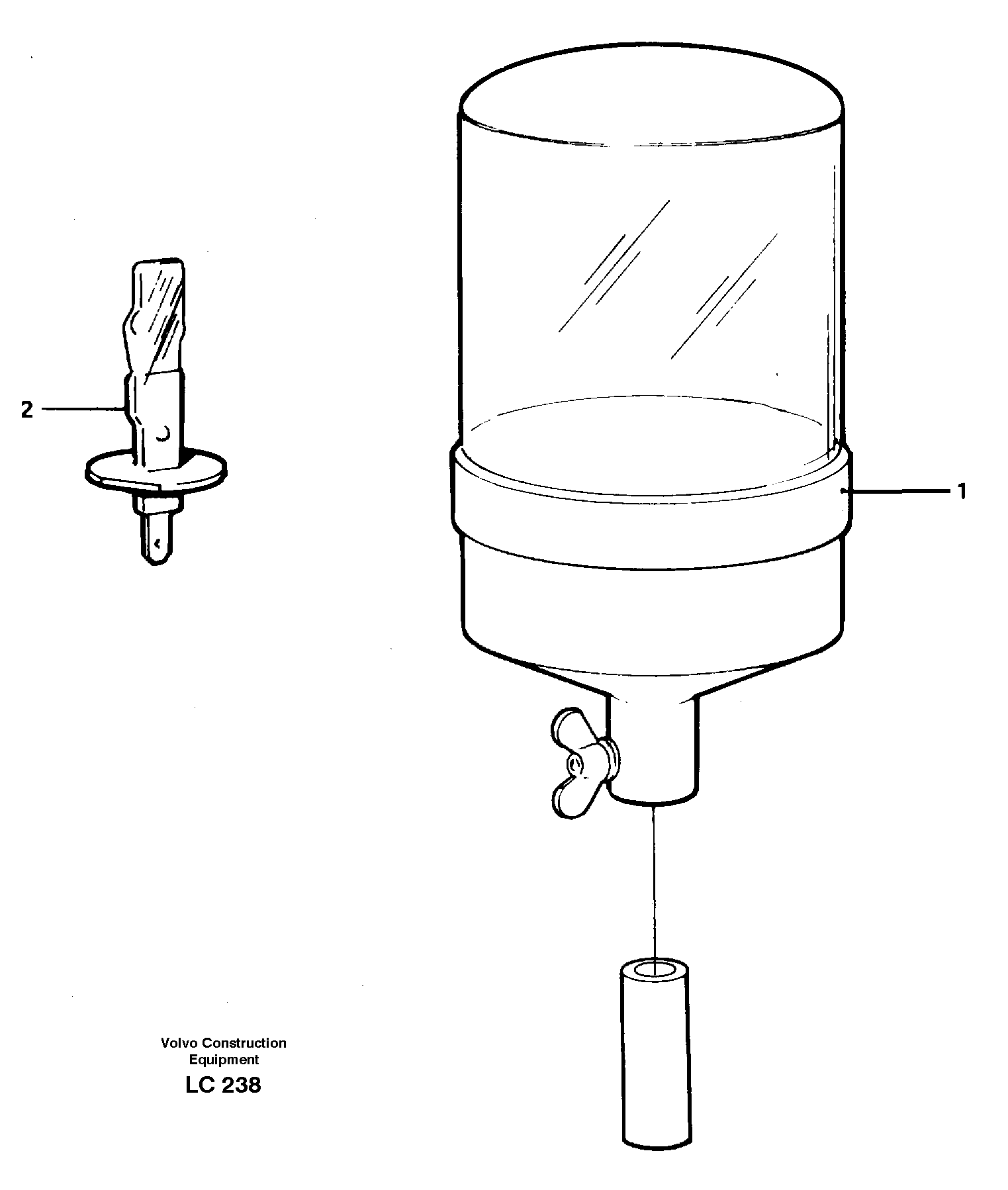 Rotating beacon 14246276 — volvo parts diagram
