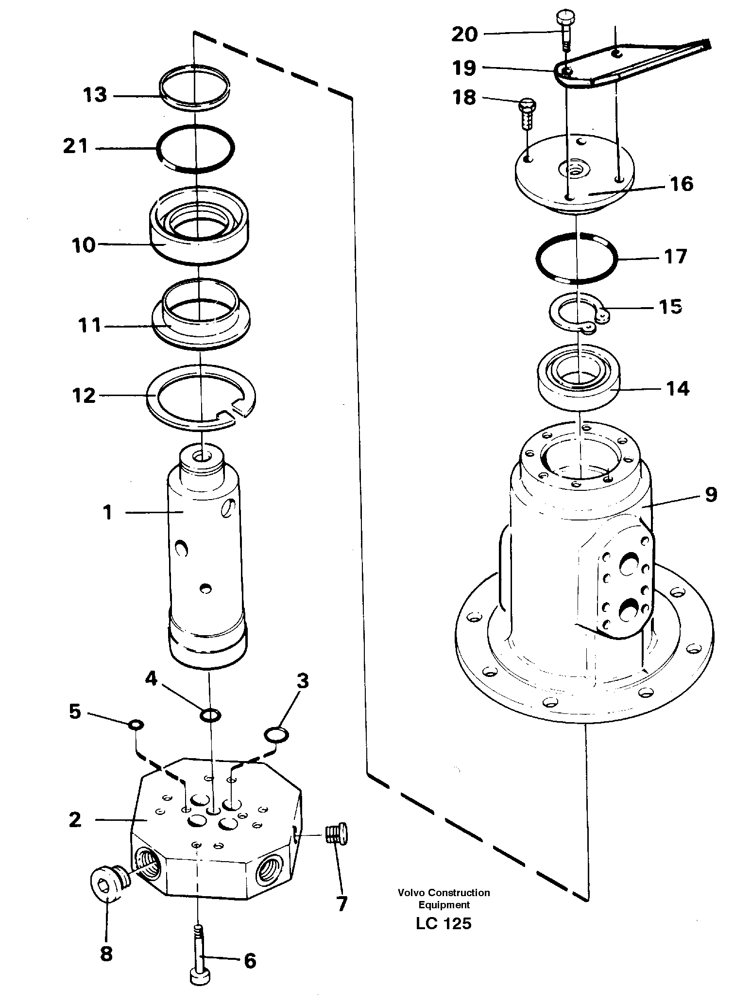 Turning joint — volvo parts diagram