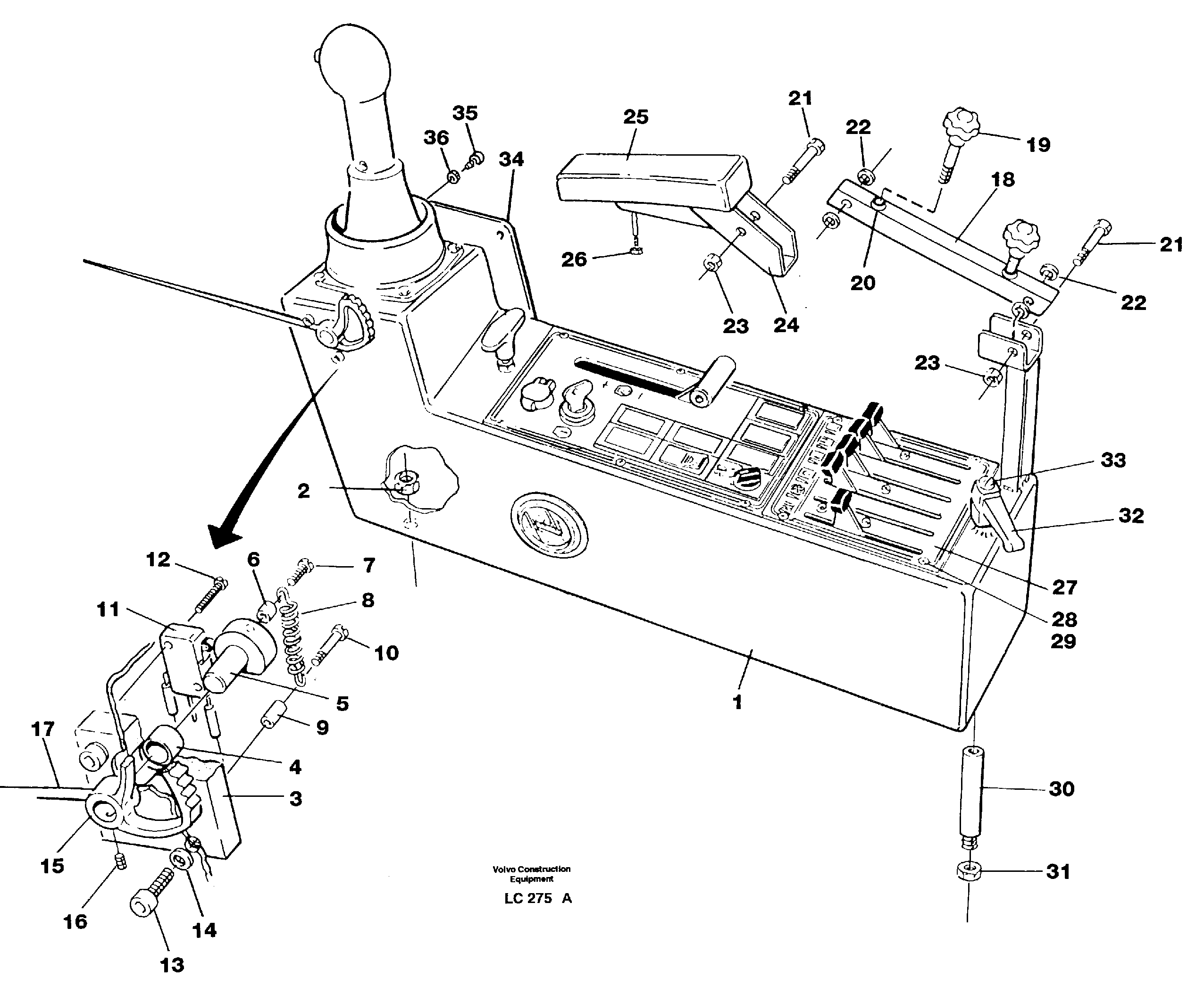 Side panel, left — volvo parts diagram