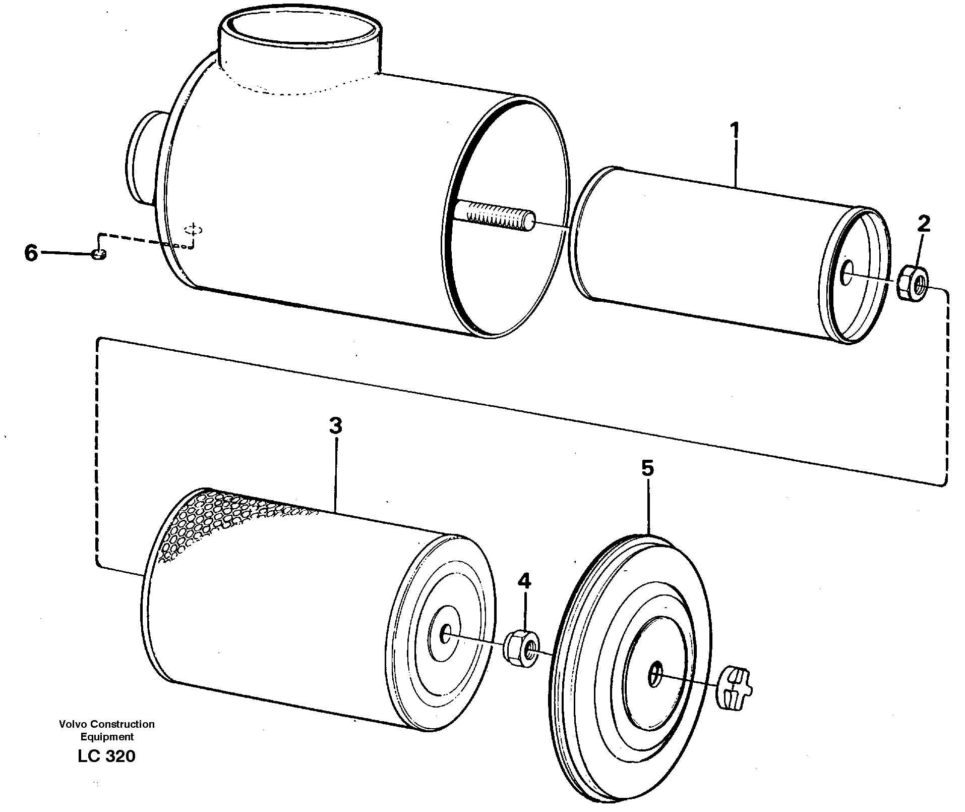 Air filter — volvo parts diagram