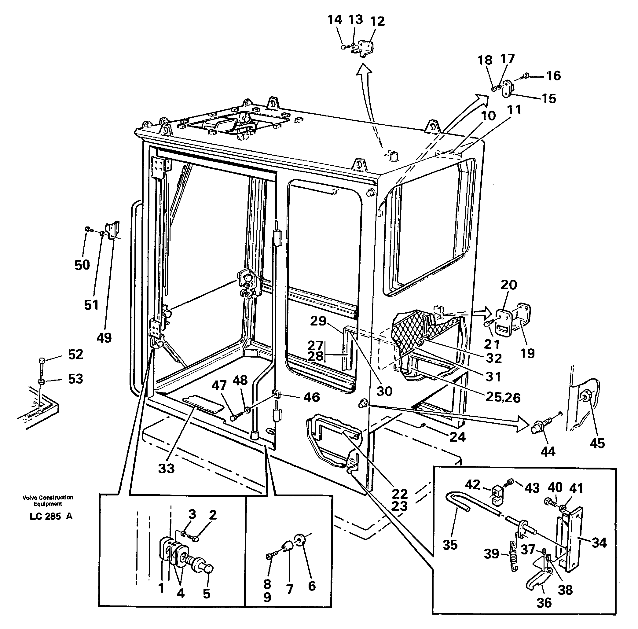 Interior components — volvo parts diagram