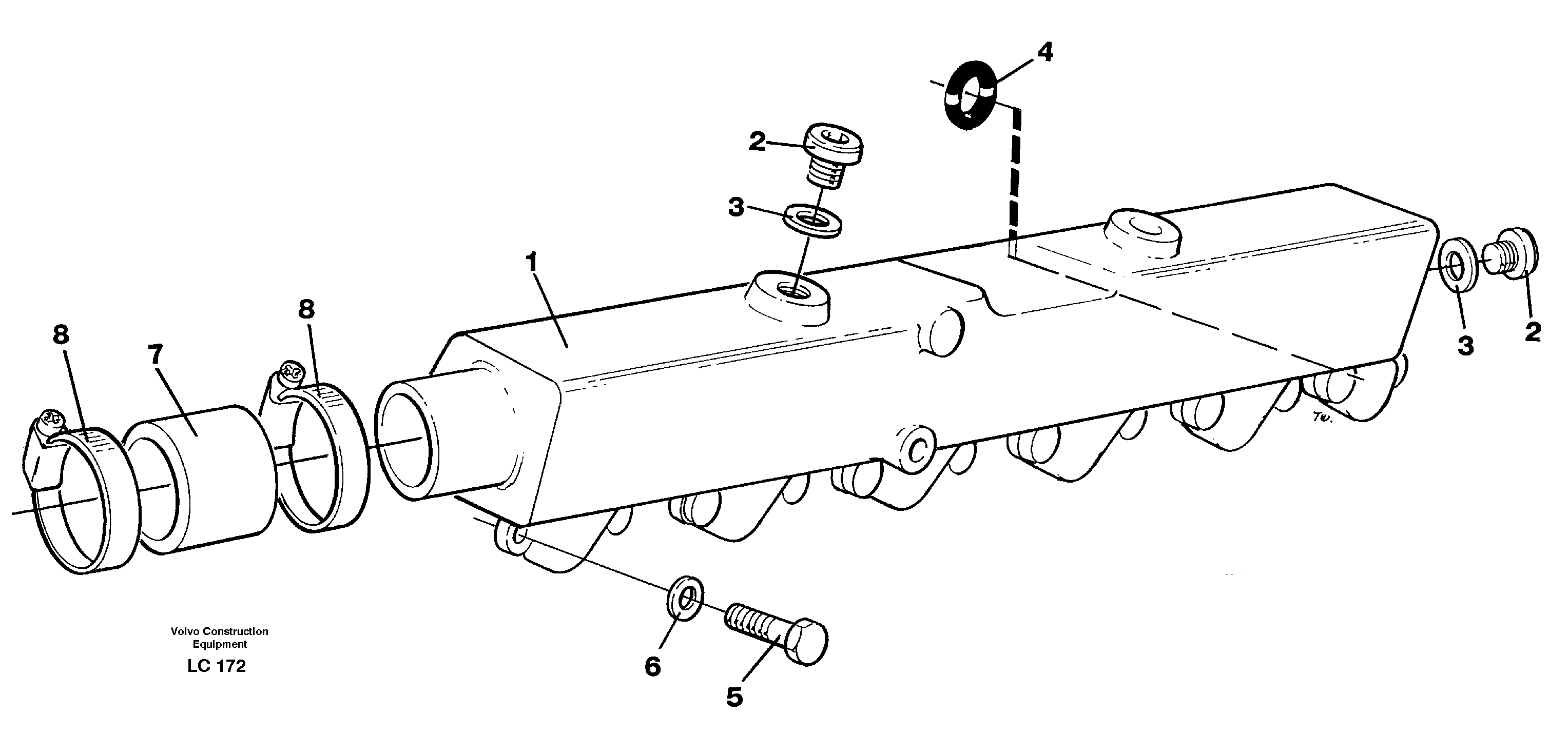 Water pipe — volvo parts diagram