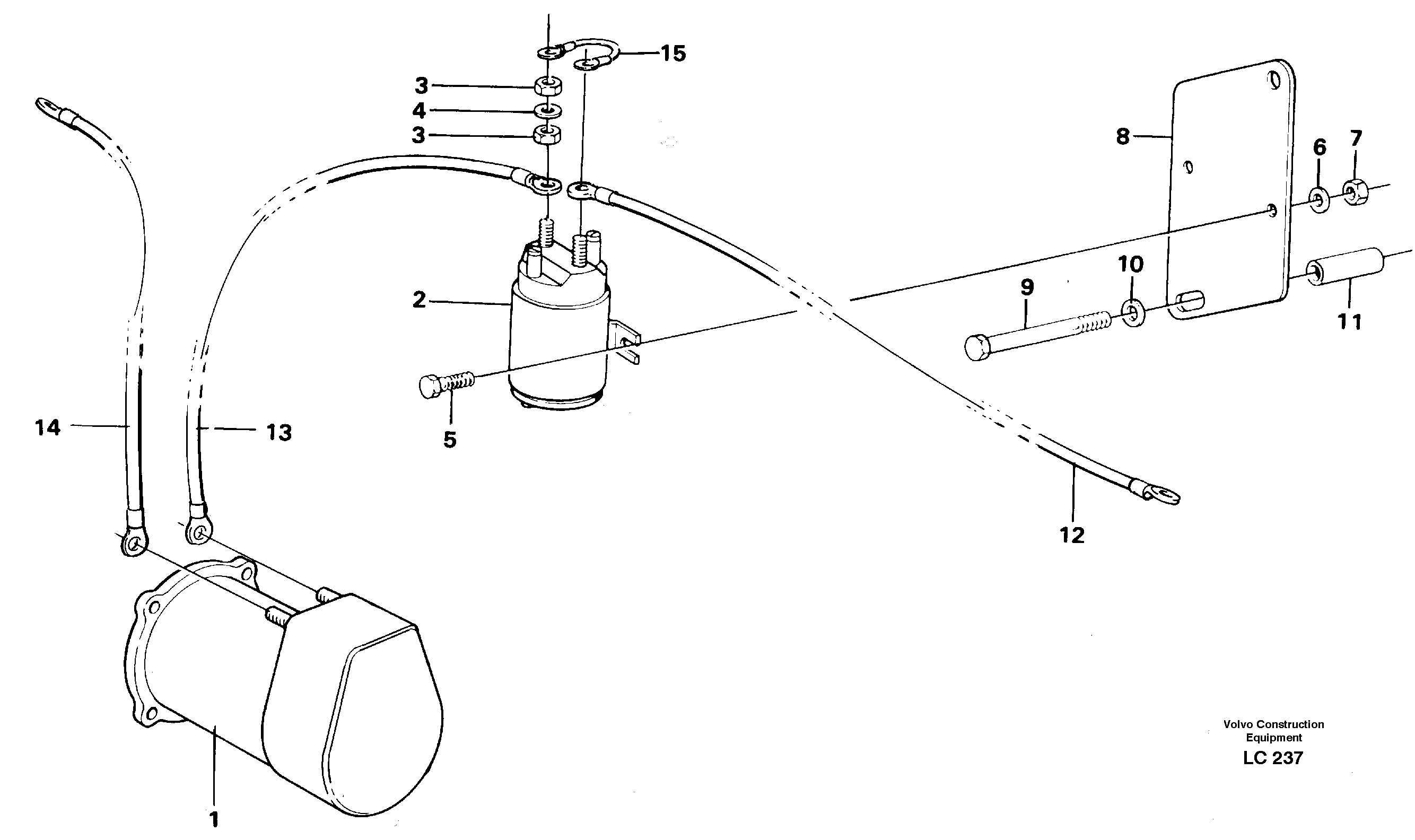Starter element, assembly — volvo parts diagram