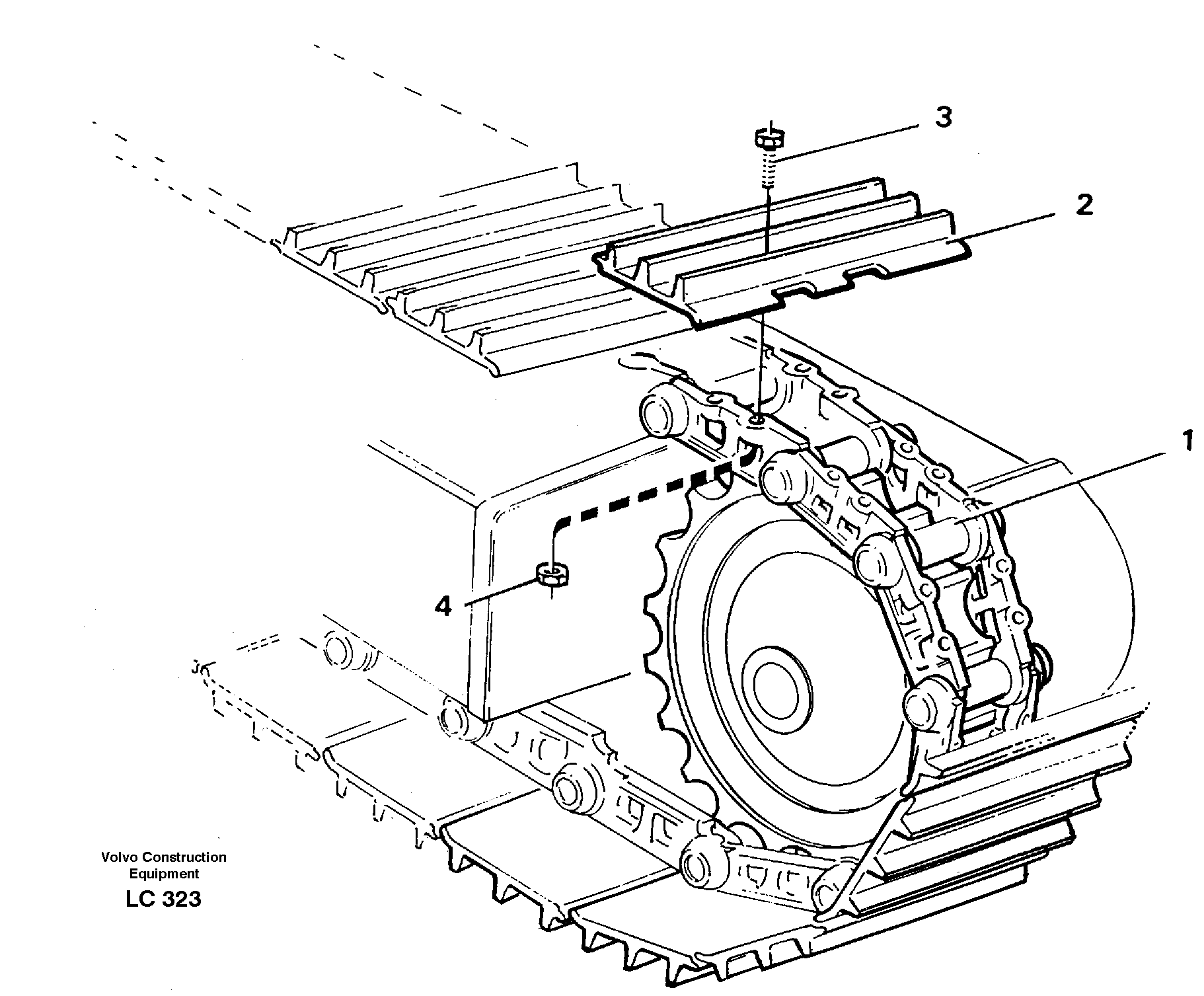 Crawler track 14266140 14266141 — volvo parts diagram
