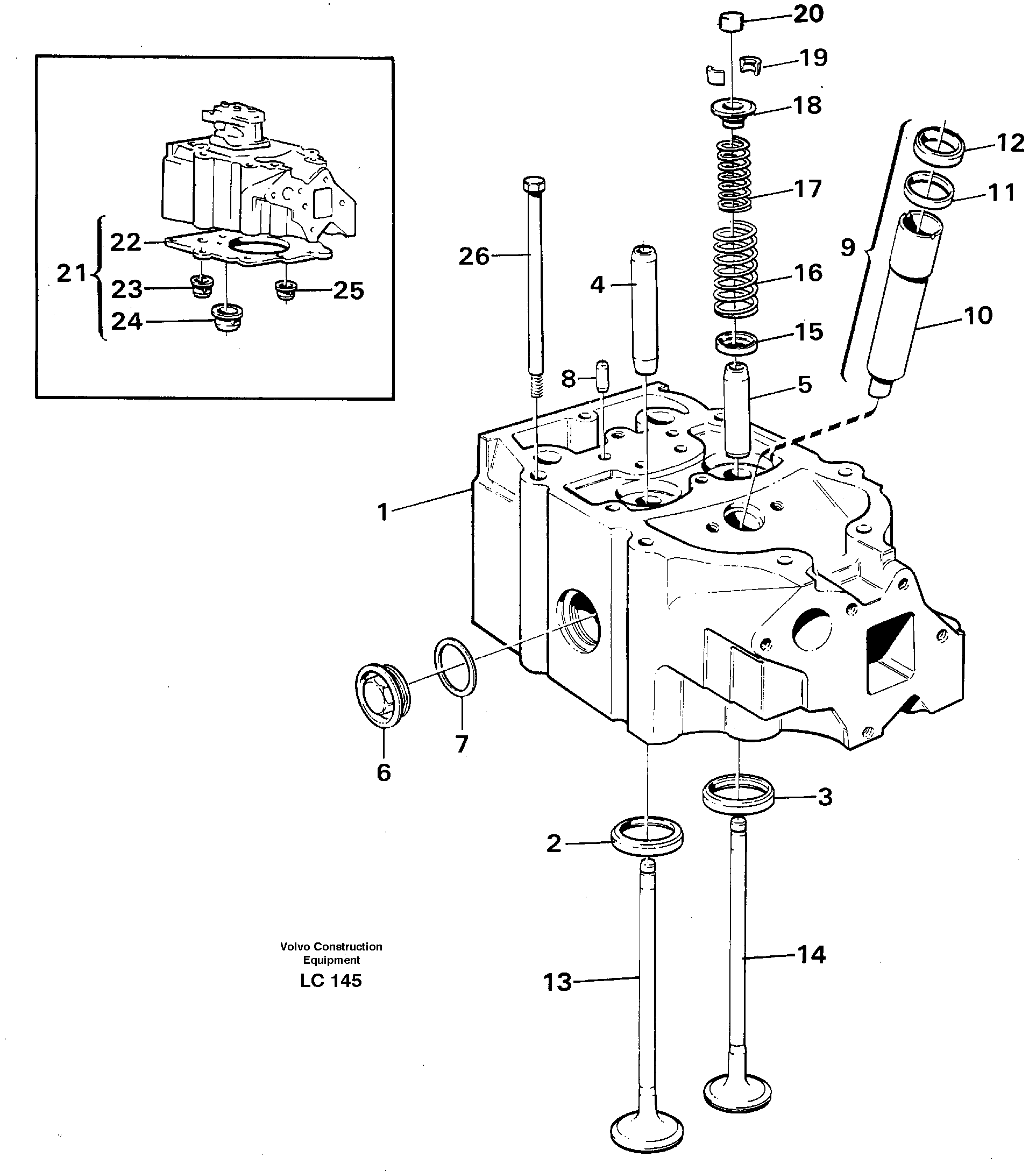 Cylinder head. — volvo parts diagram