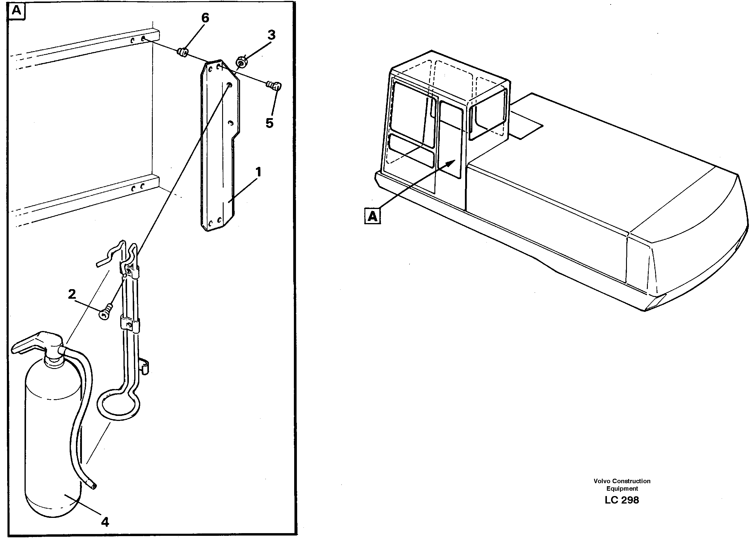 Fire extinguisher  14248861 — volvo parts diagram