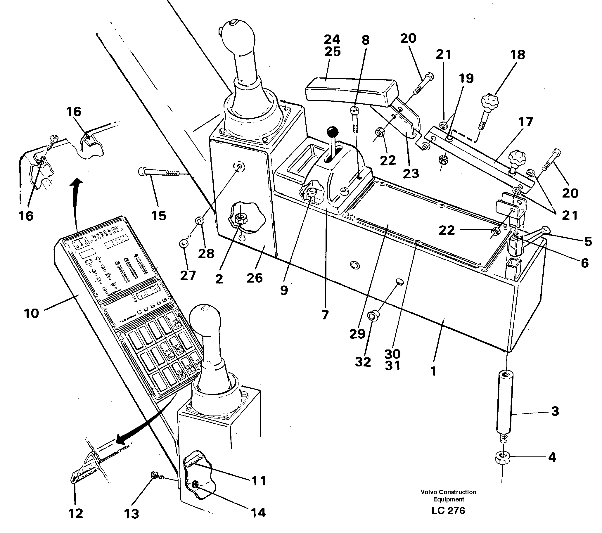 Side panel right — volvo parts diagram