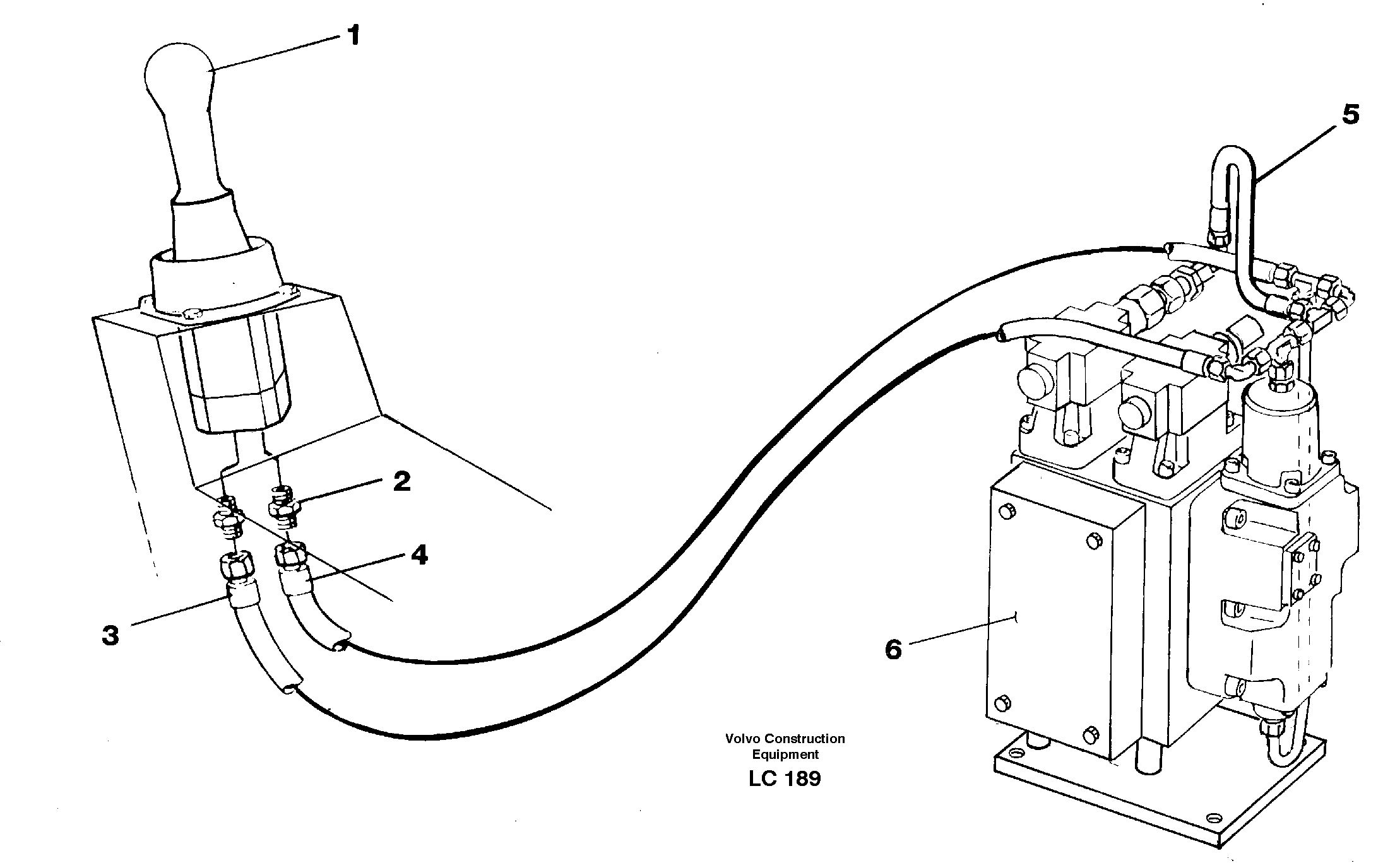 Servo hydraulics, Slewing — volvo parts diagram