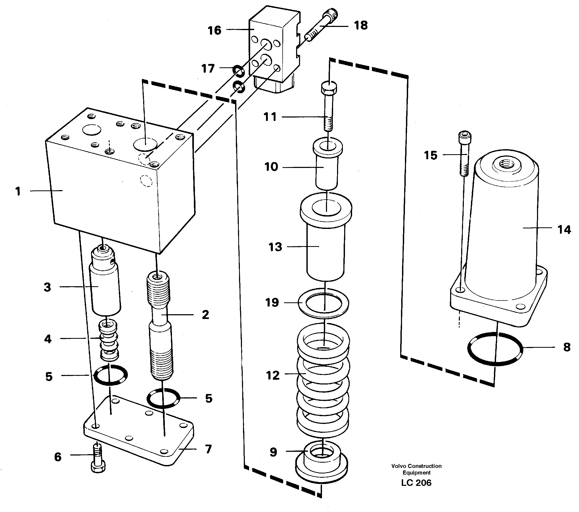Overcenter valve — volvo parts diagram