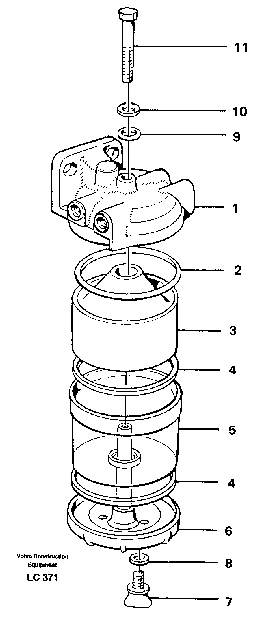 Slurry separator — volvo parts diagram