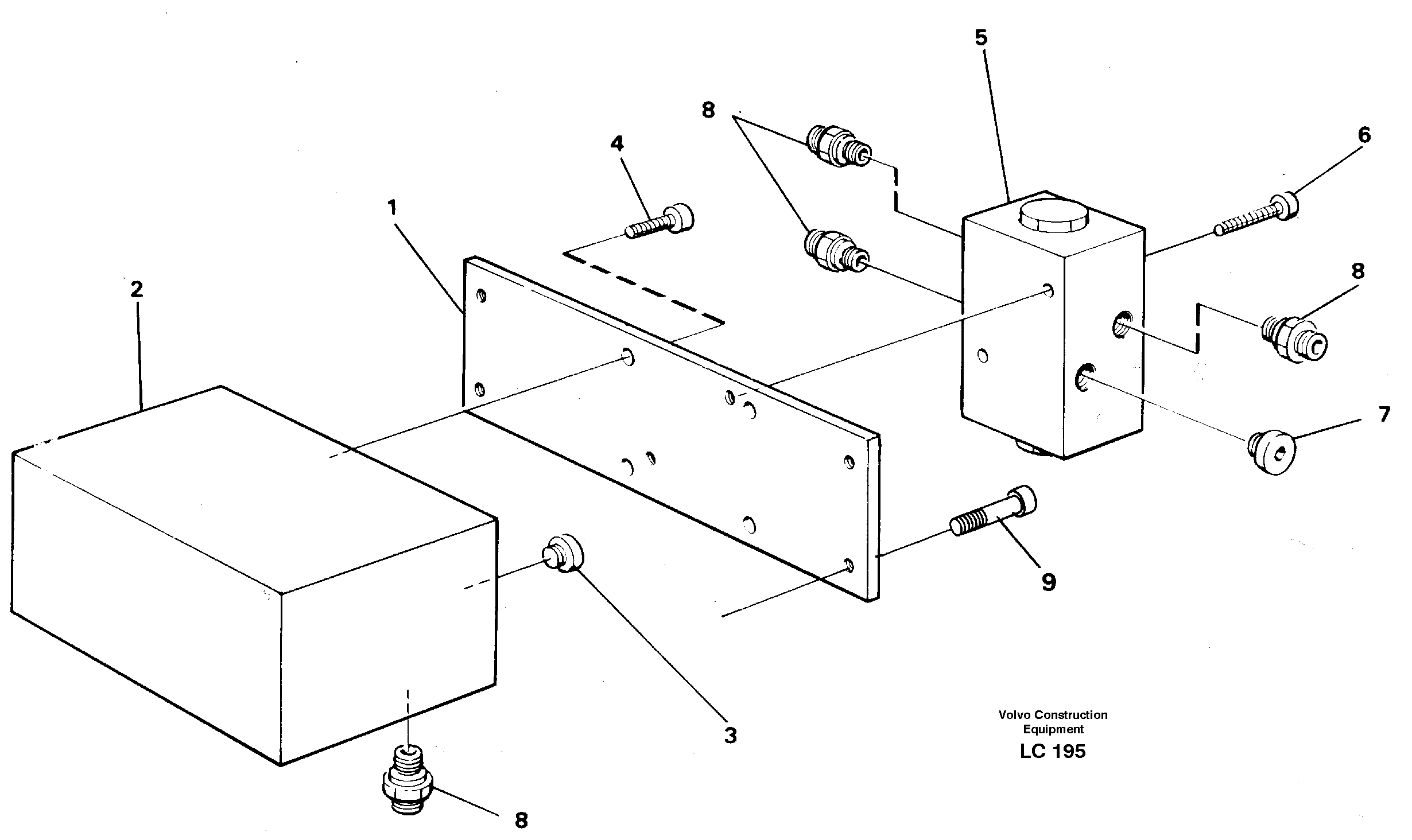 Control block, travel/servo — volvo parts diagram