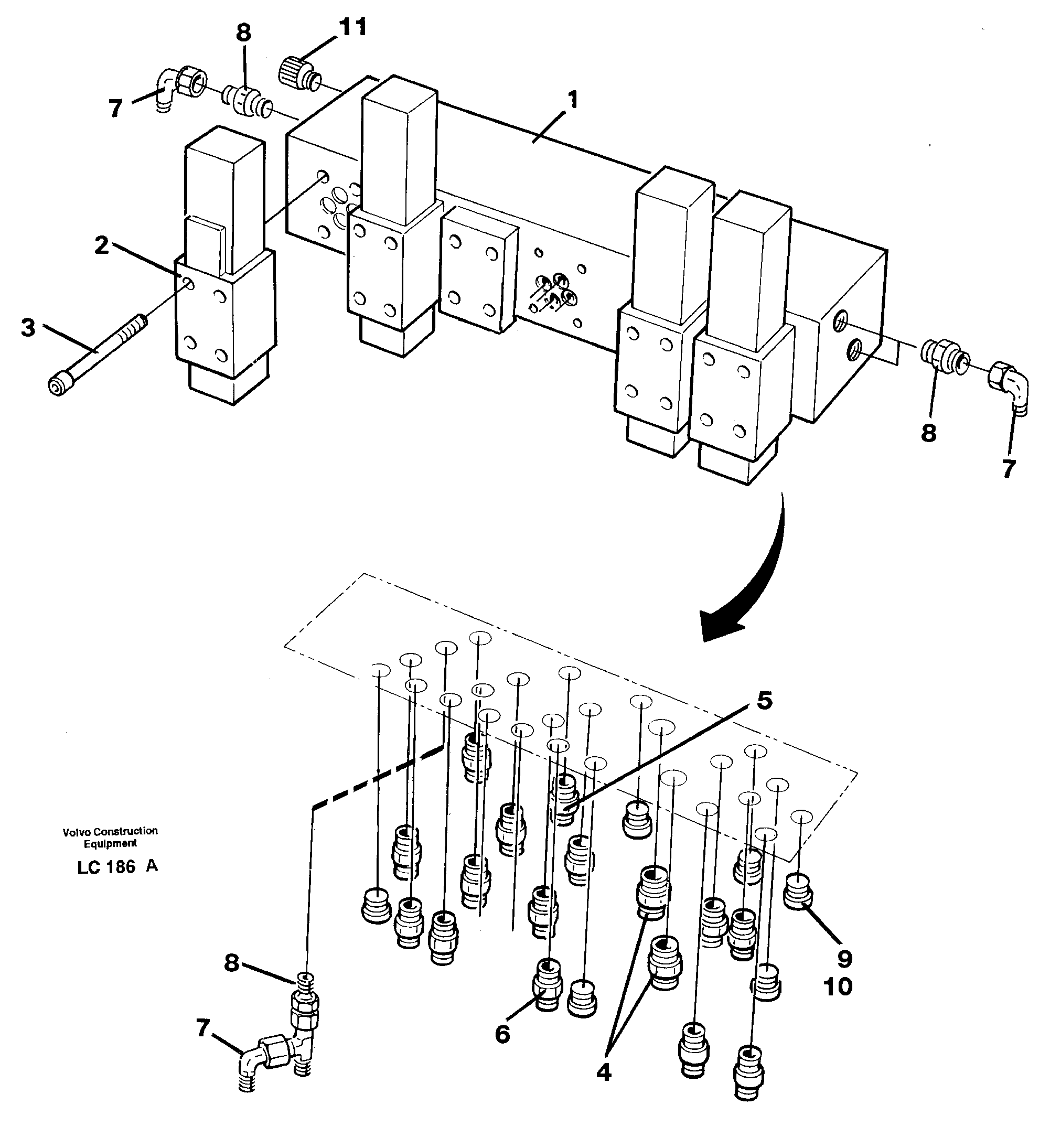 Control valve block — volvo parts diagram