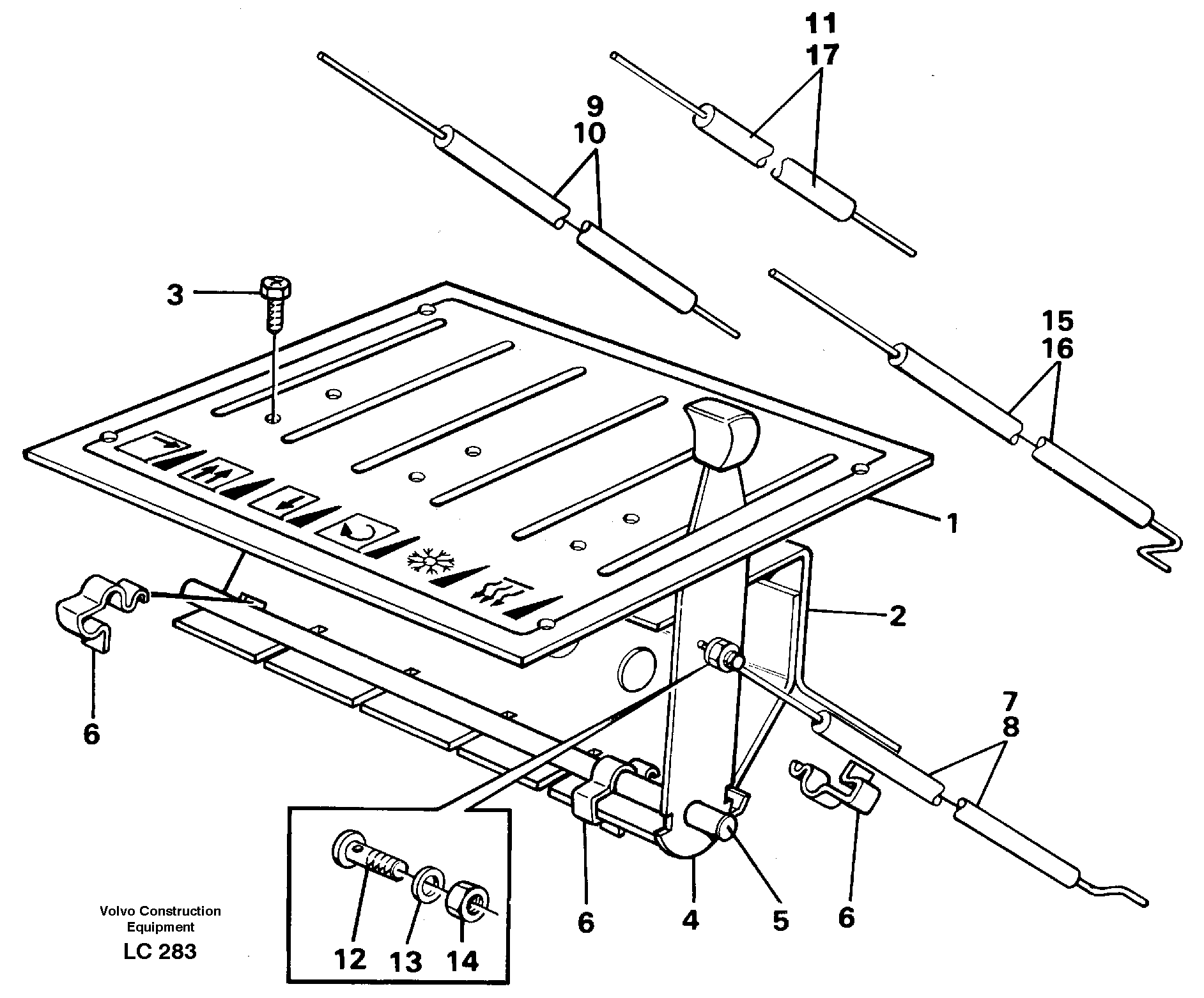 Heater control — volvo parts diagram