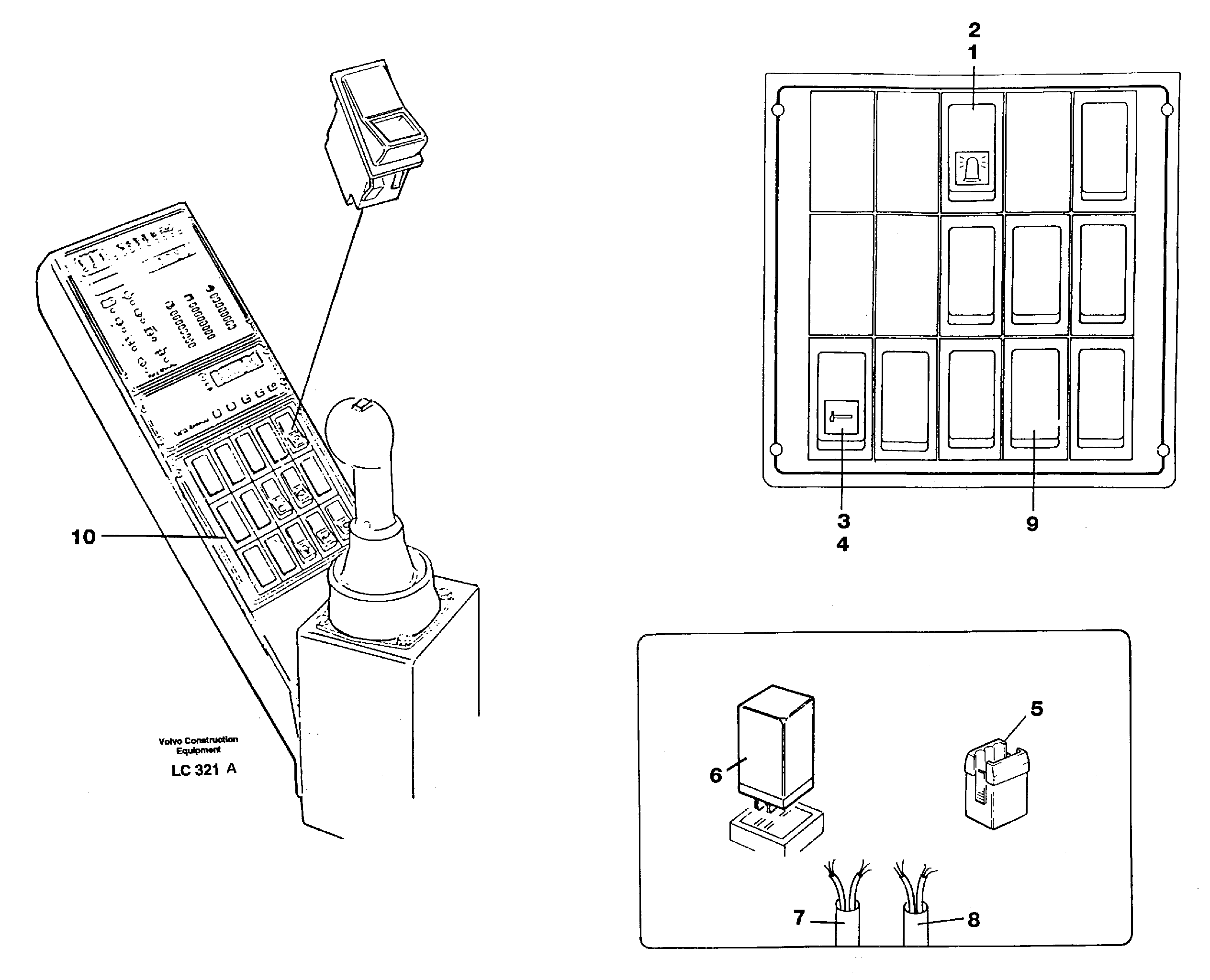Switch 11997498 14253736 — volvo parts diagram