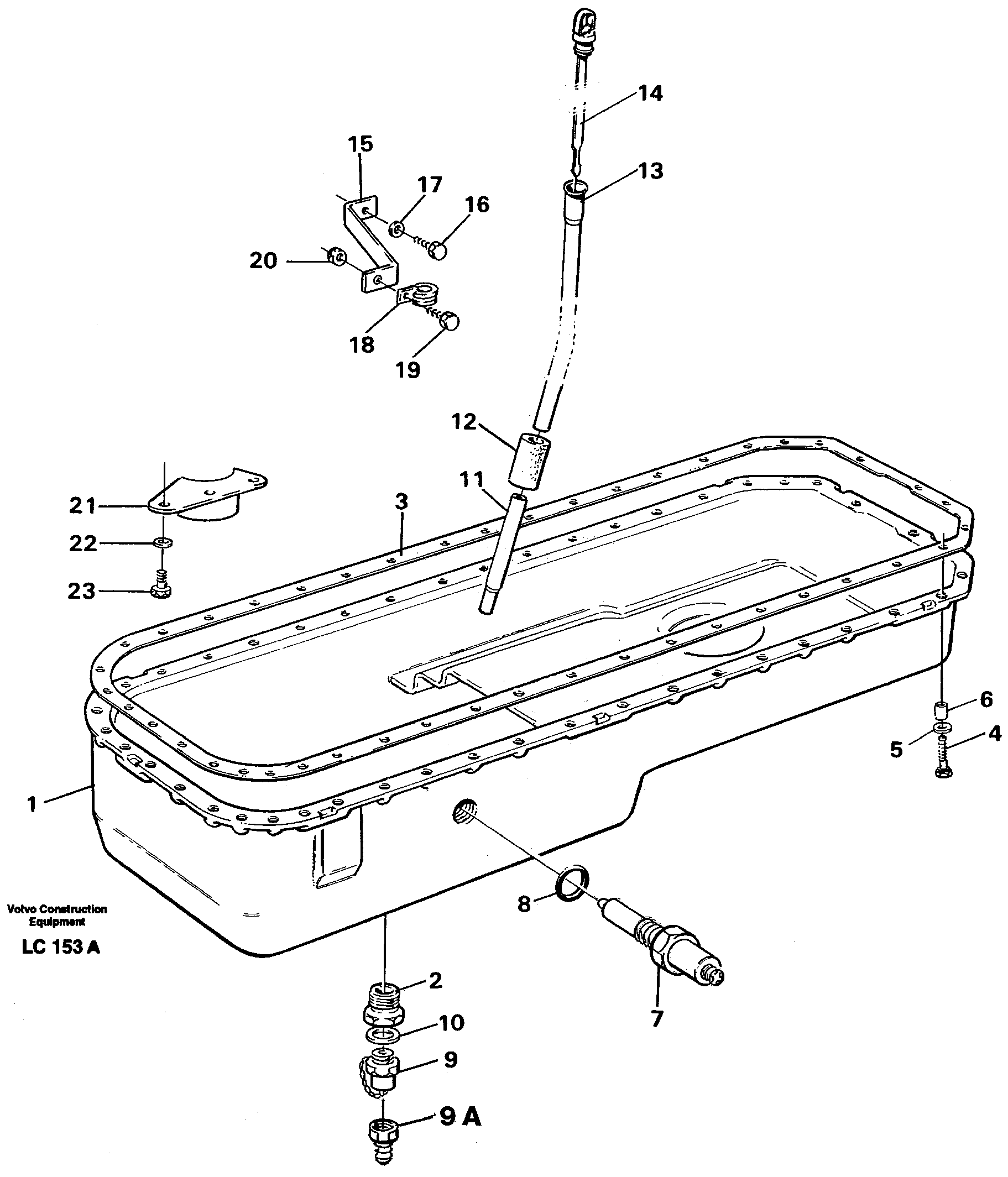 Oil sump — volvo parts diagram