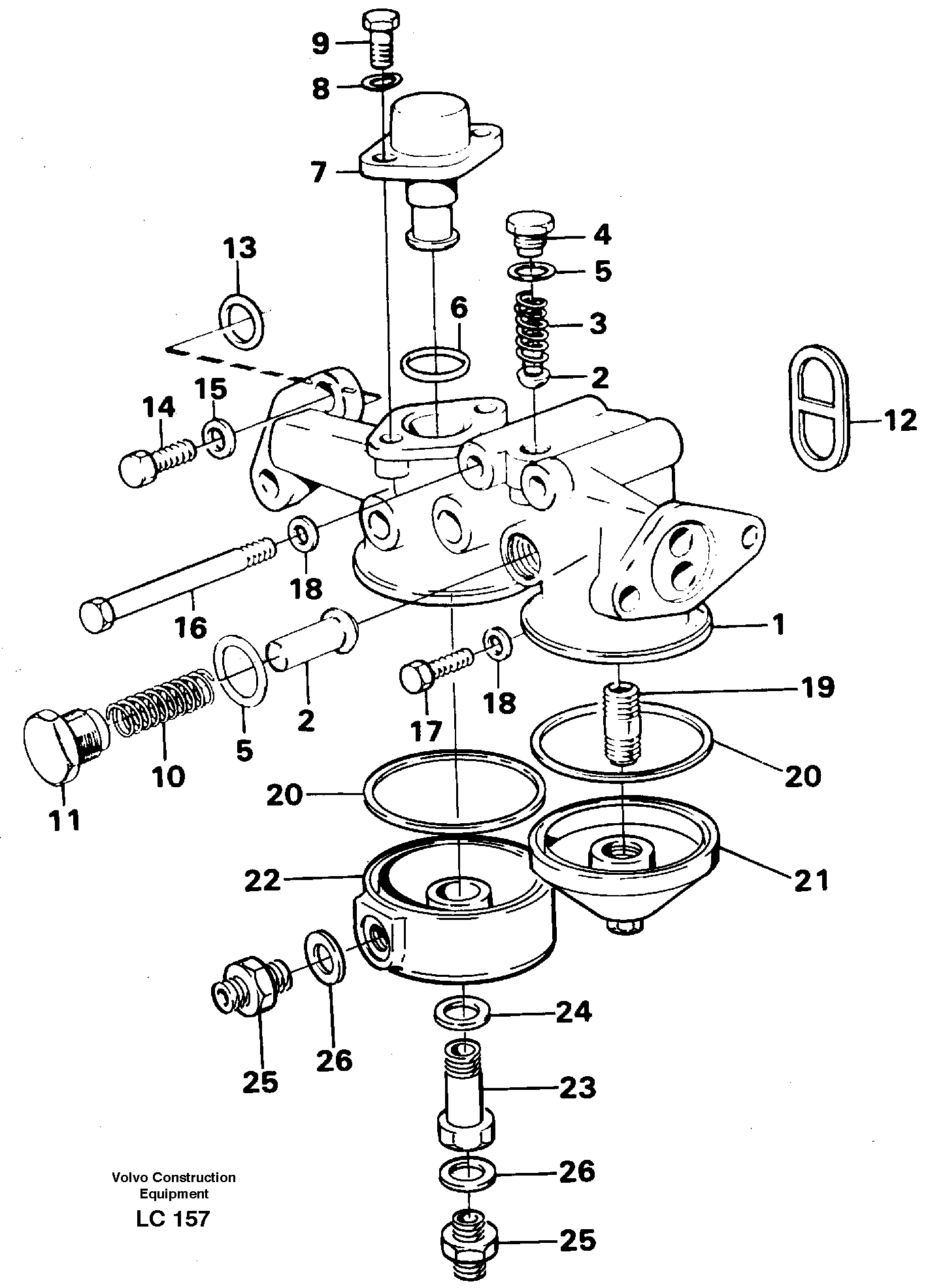 Oil filter housing — volvo parts diagram