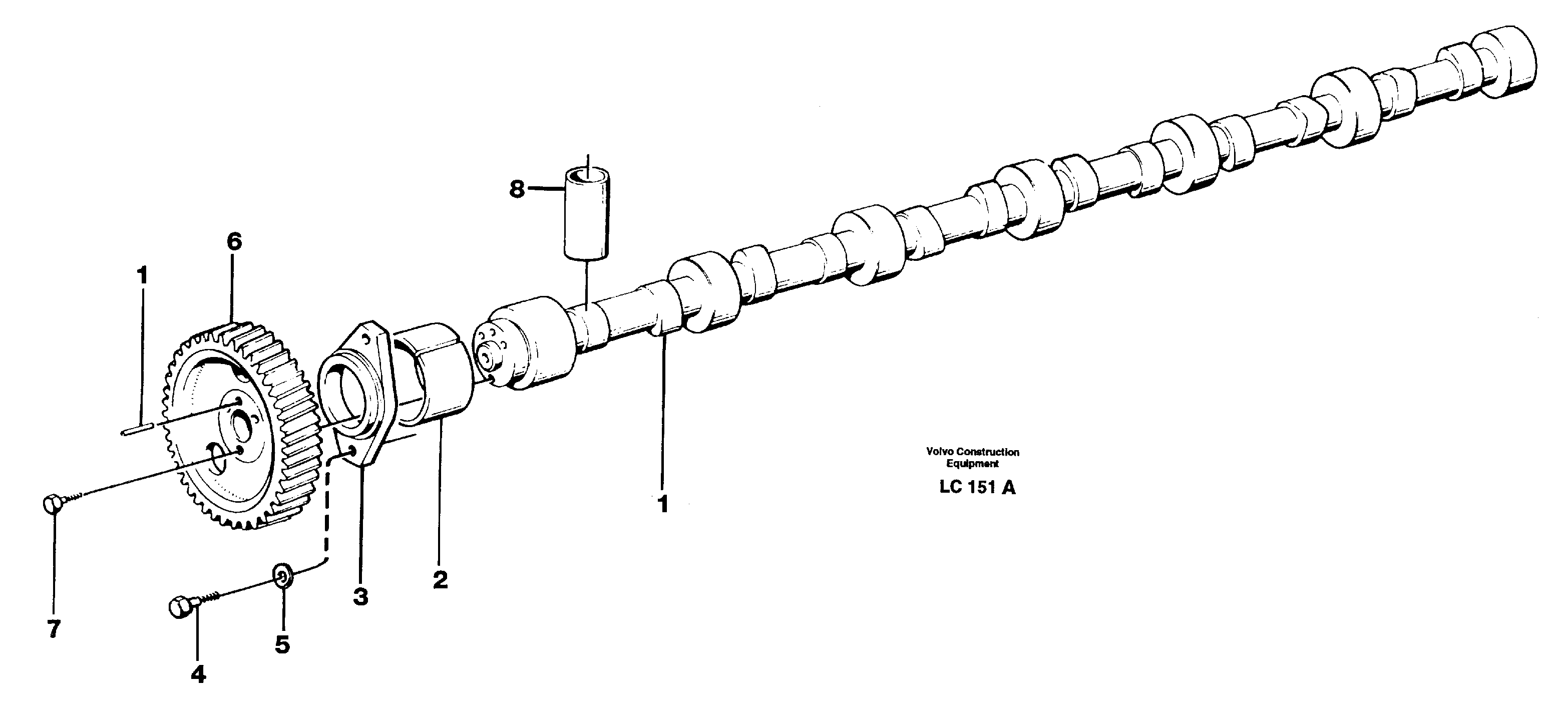 Camshaft — volvo parts diagram