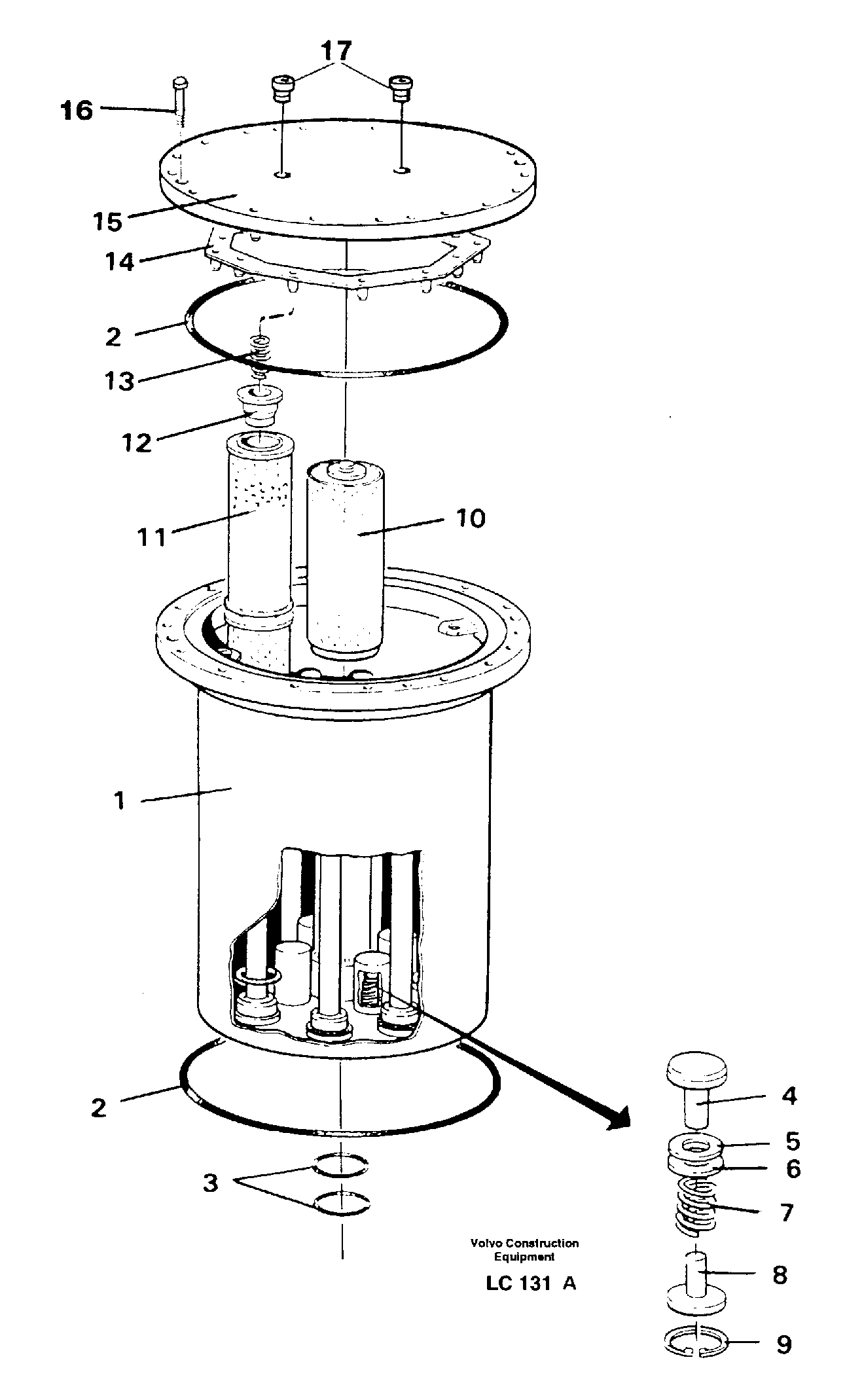 Filter box — volvo parts diagram