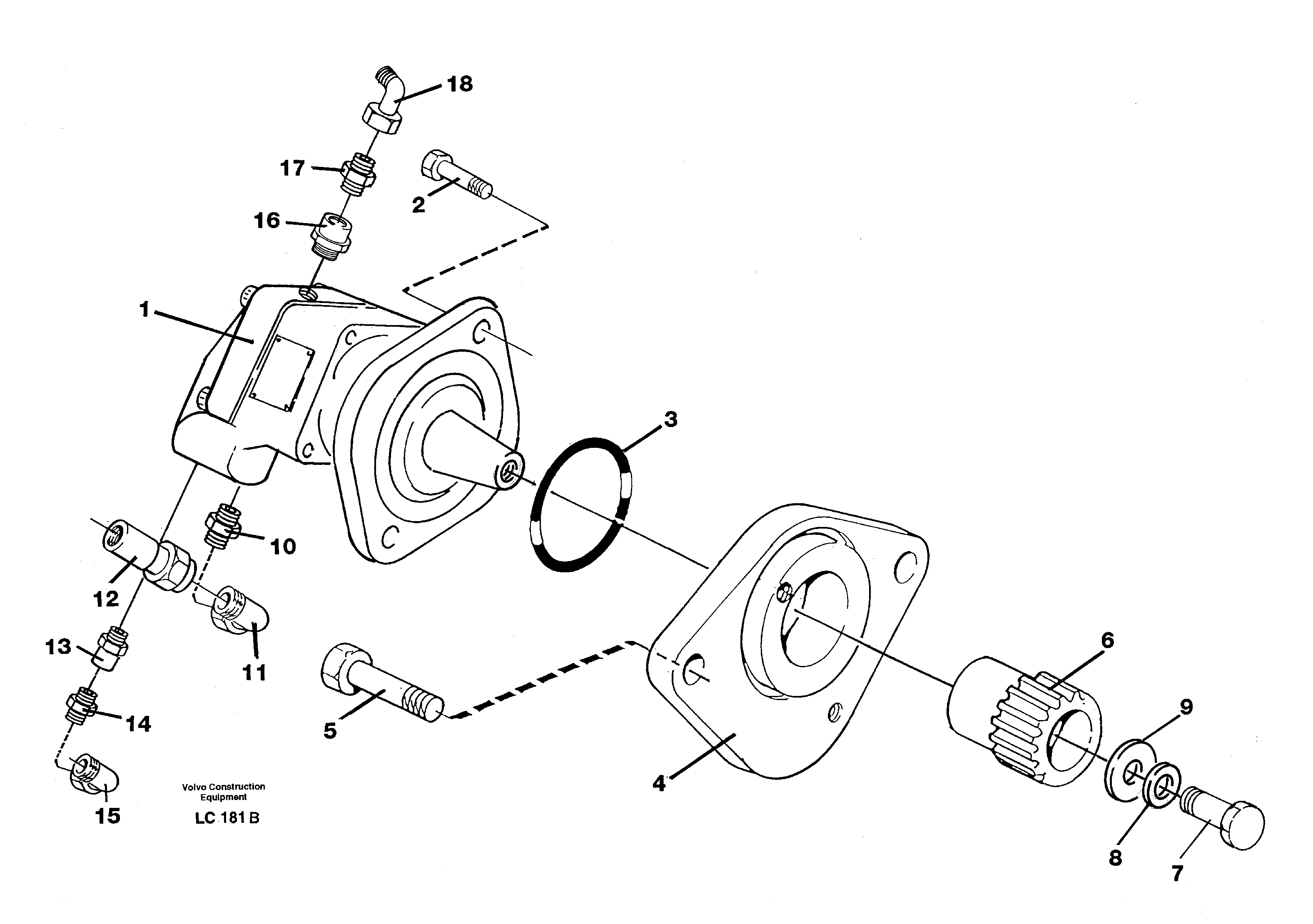 Fan pump, oil cooler — volvo parts diagram
