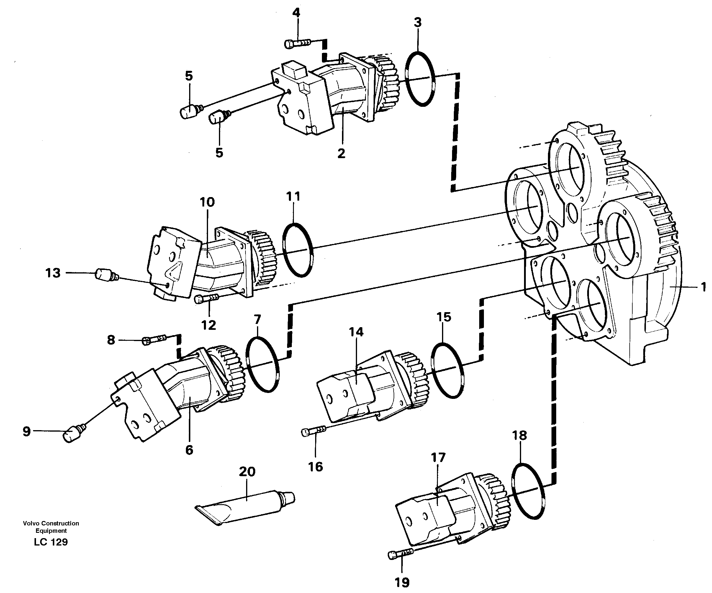 Pump installation — volvo parts diagram