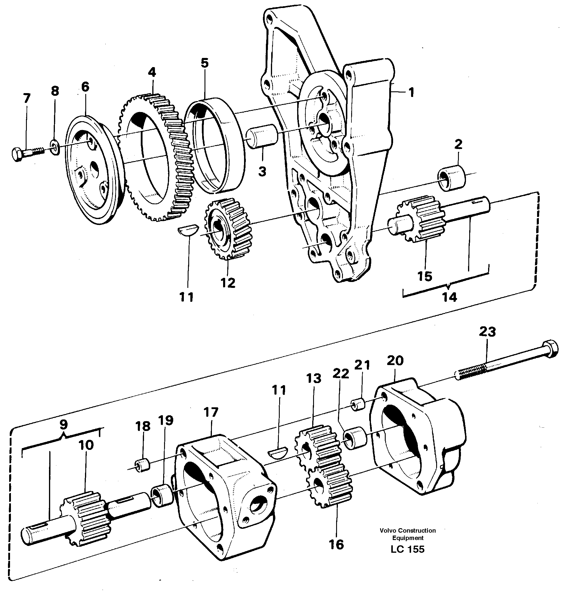 Oil pump — volvo parts diagram