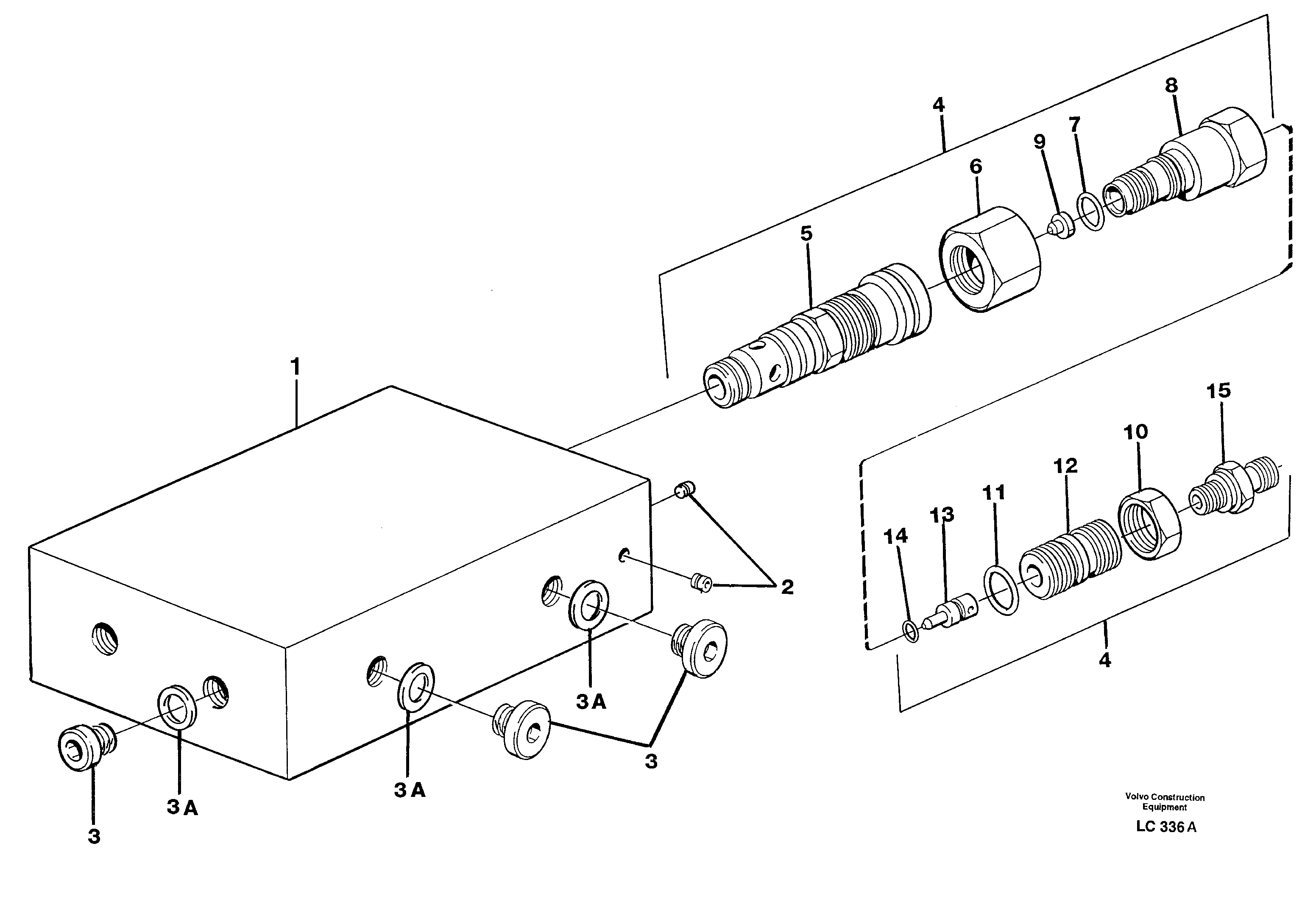 Pressure limiting valve, main valve — volvo parts diagram