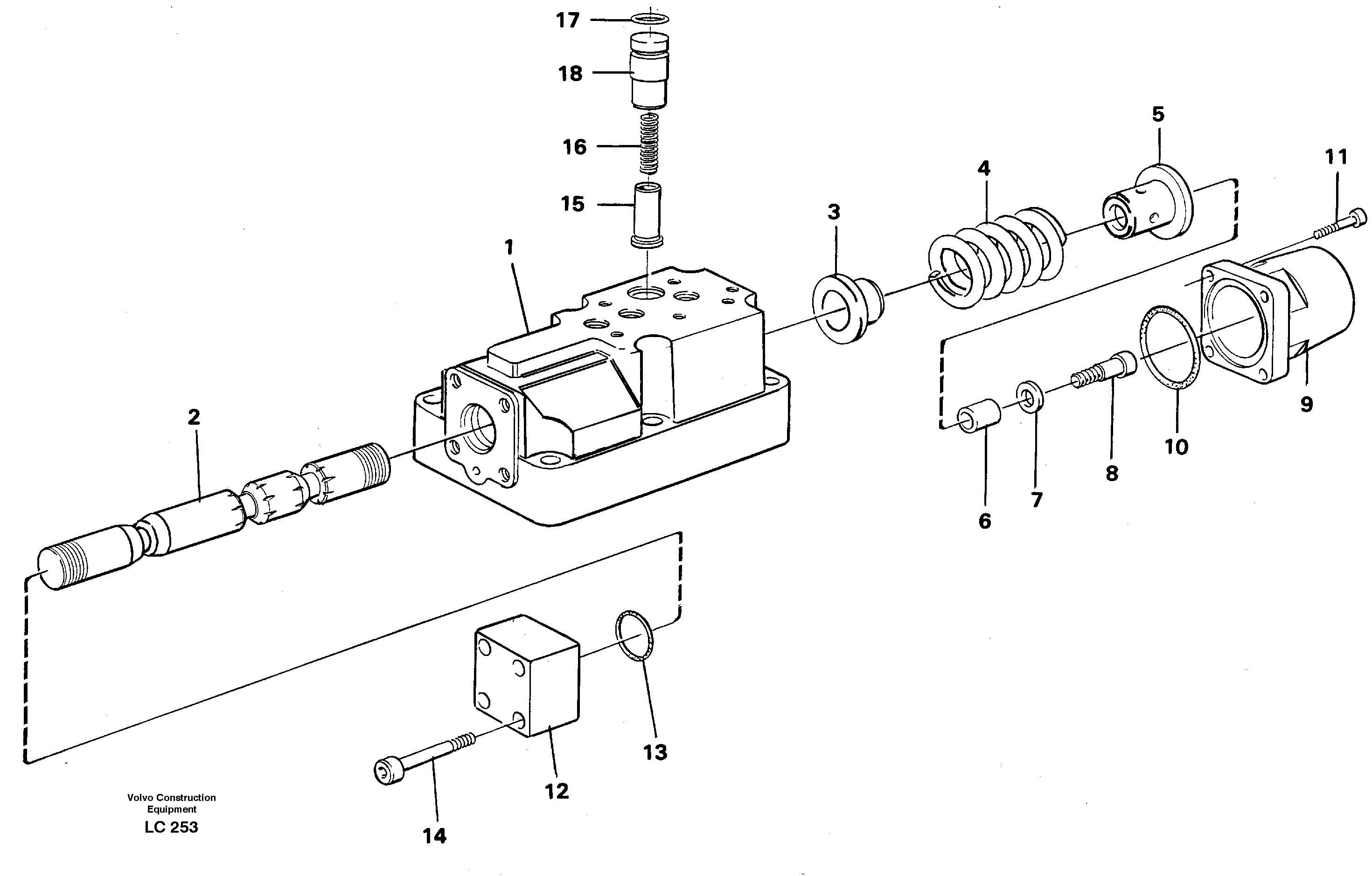 Four-way valve  14265766 — volvo parts diagram