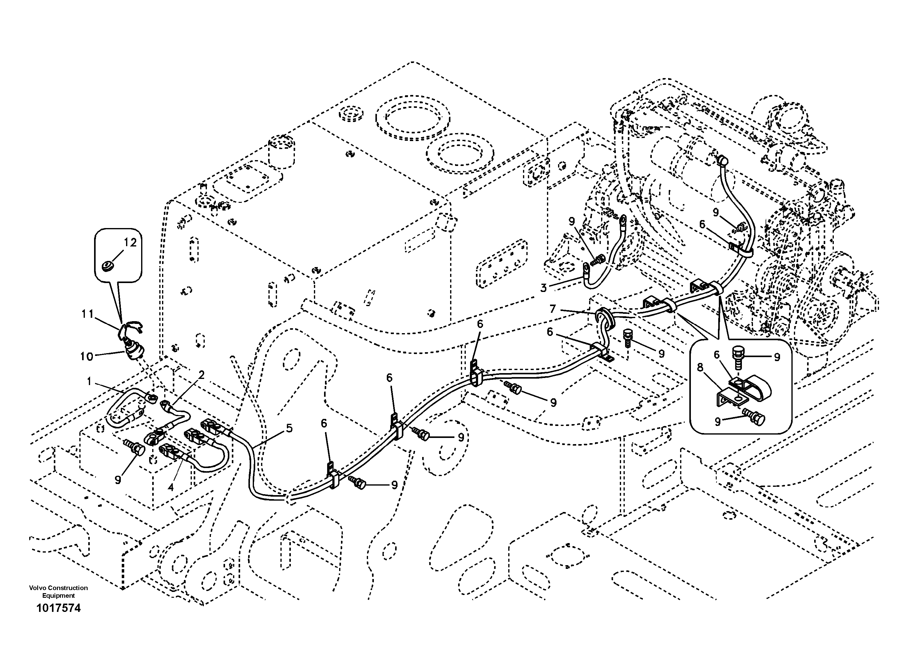 Cables, battery — volvo parts diagram