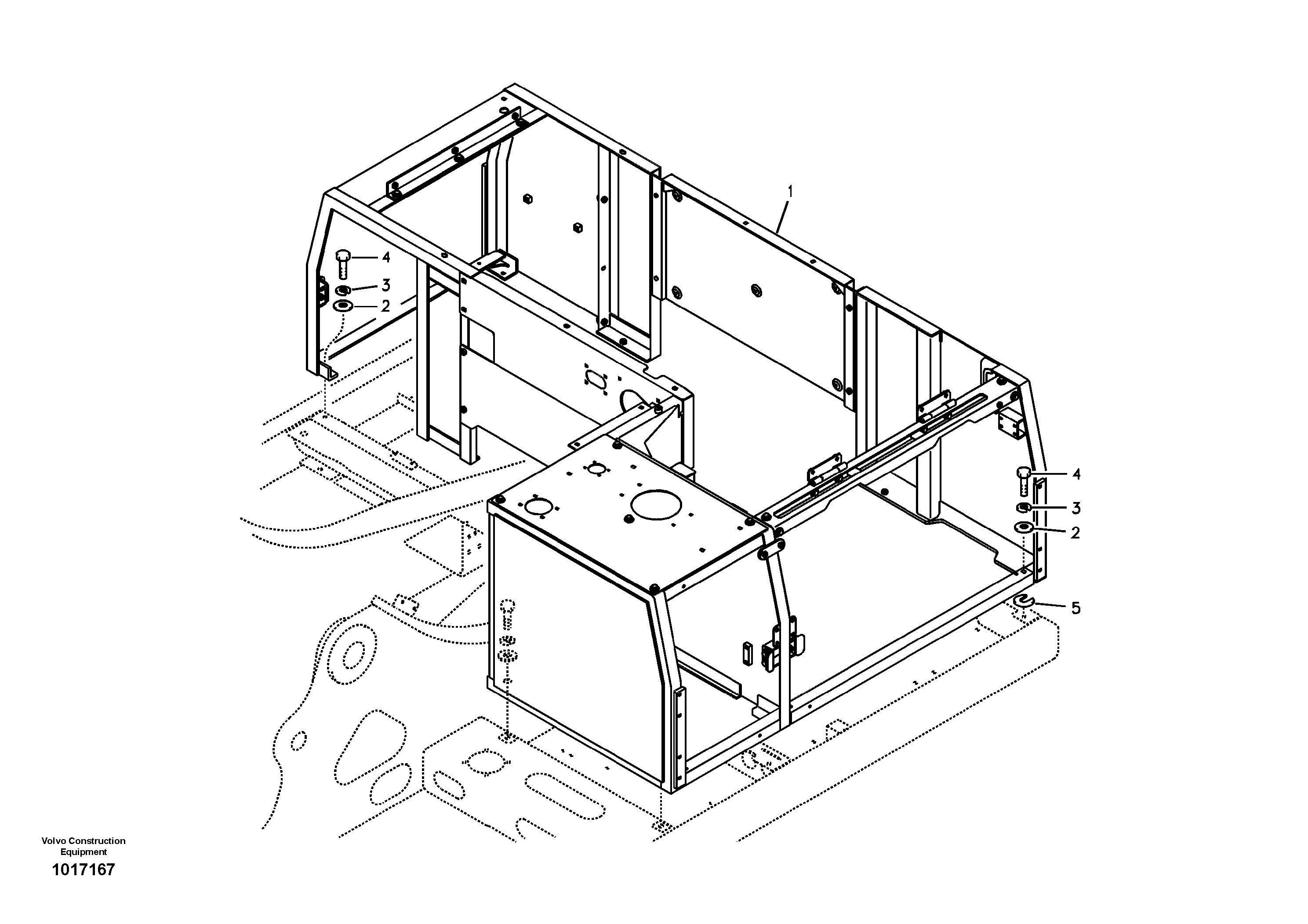 Cowl frame — volvo parts diagram