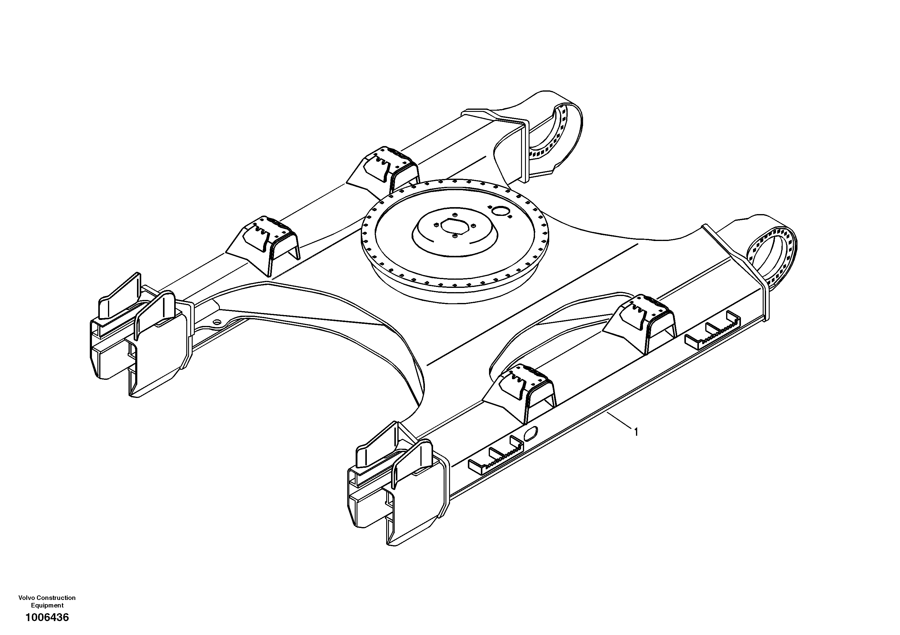 Undercarriage frame — volvo parts diagram