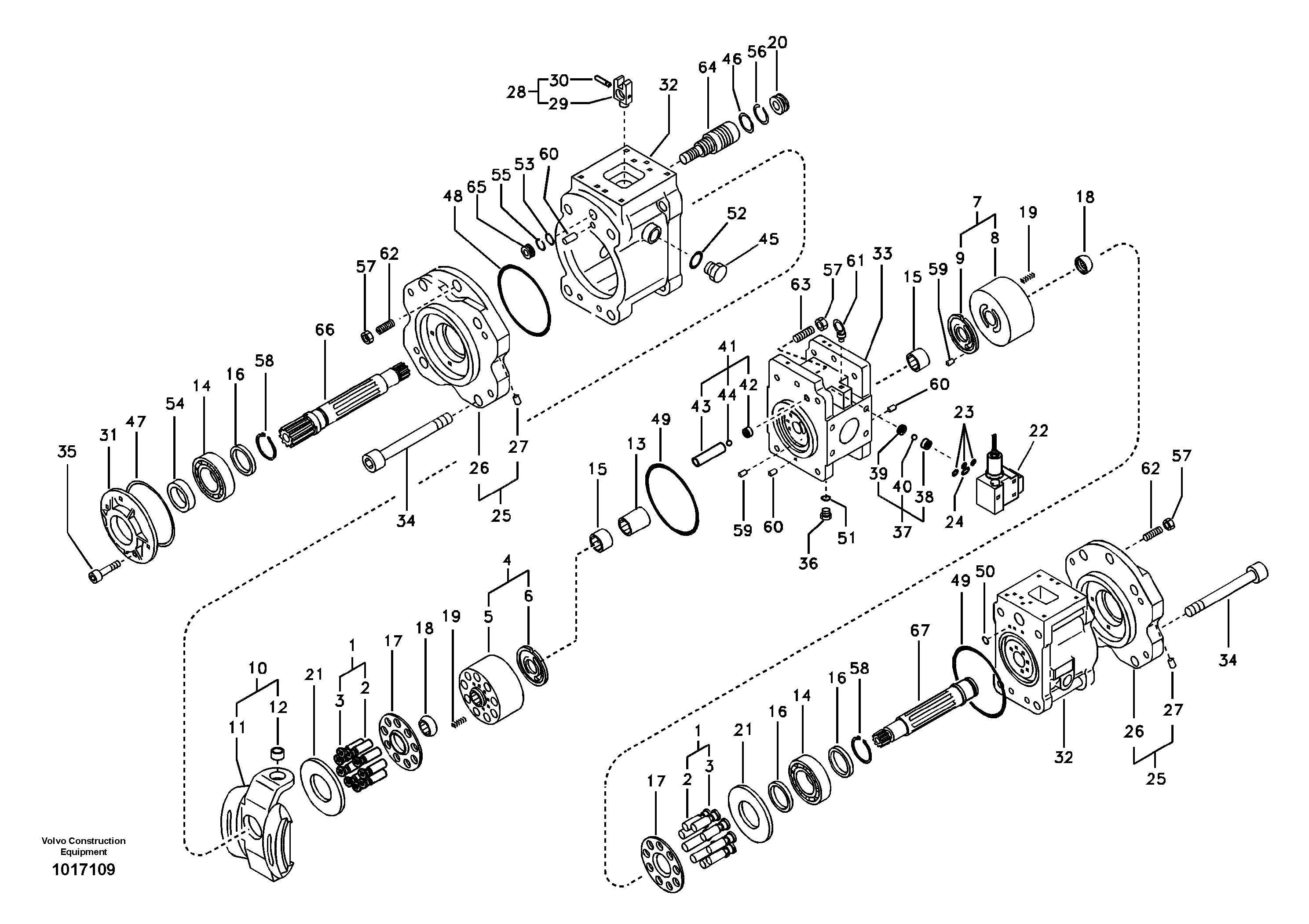 Hydraulic pump — volvo parts diagram