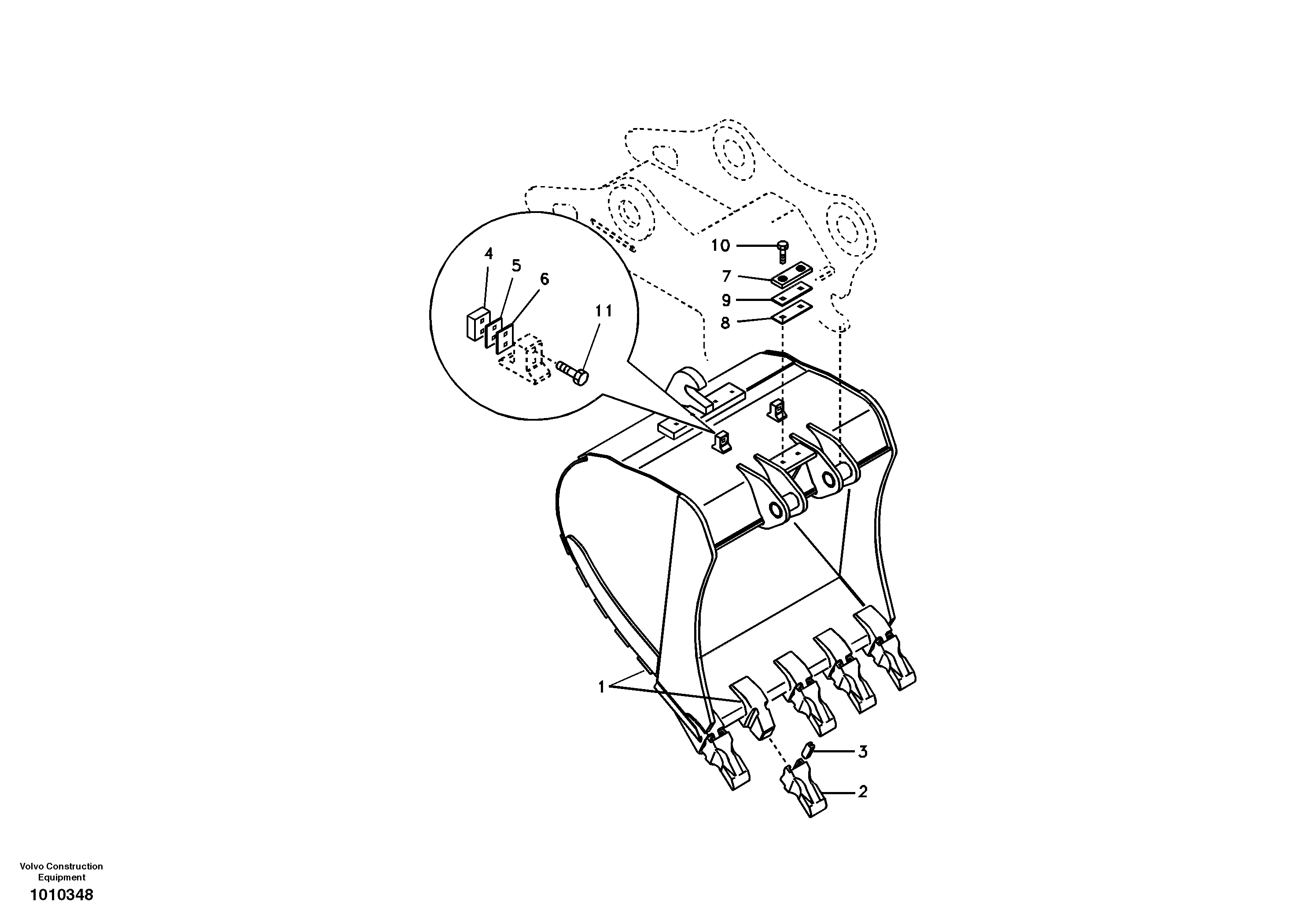 Buckets for Quickfit — volvo parts diagram