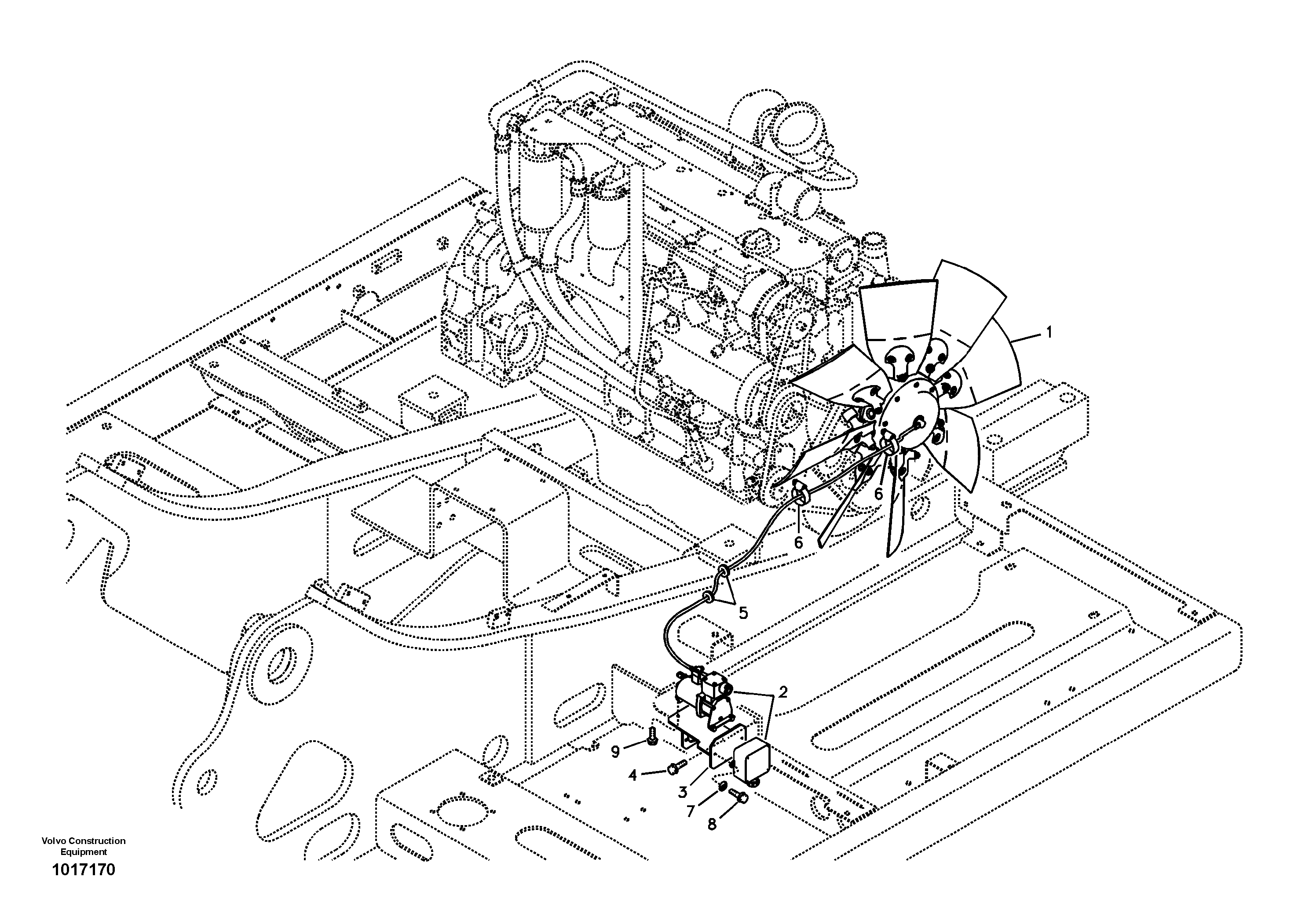 Reversible fan — volvo parts diagram