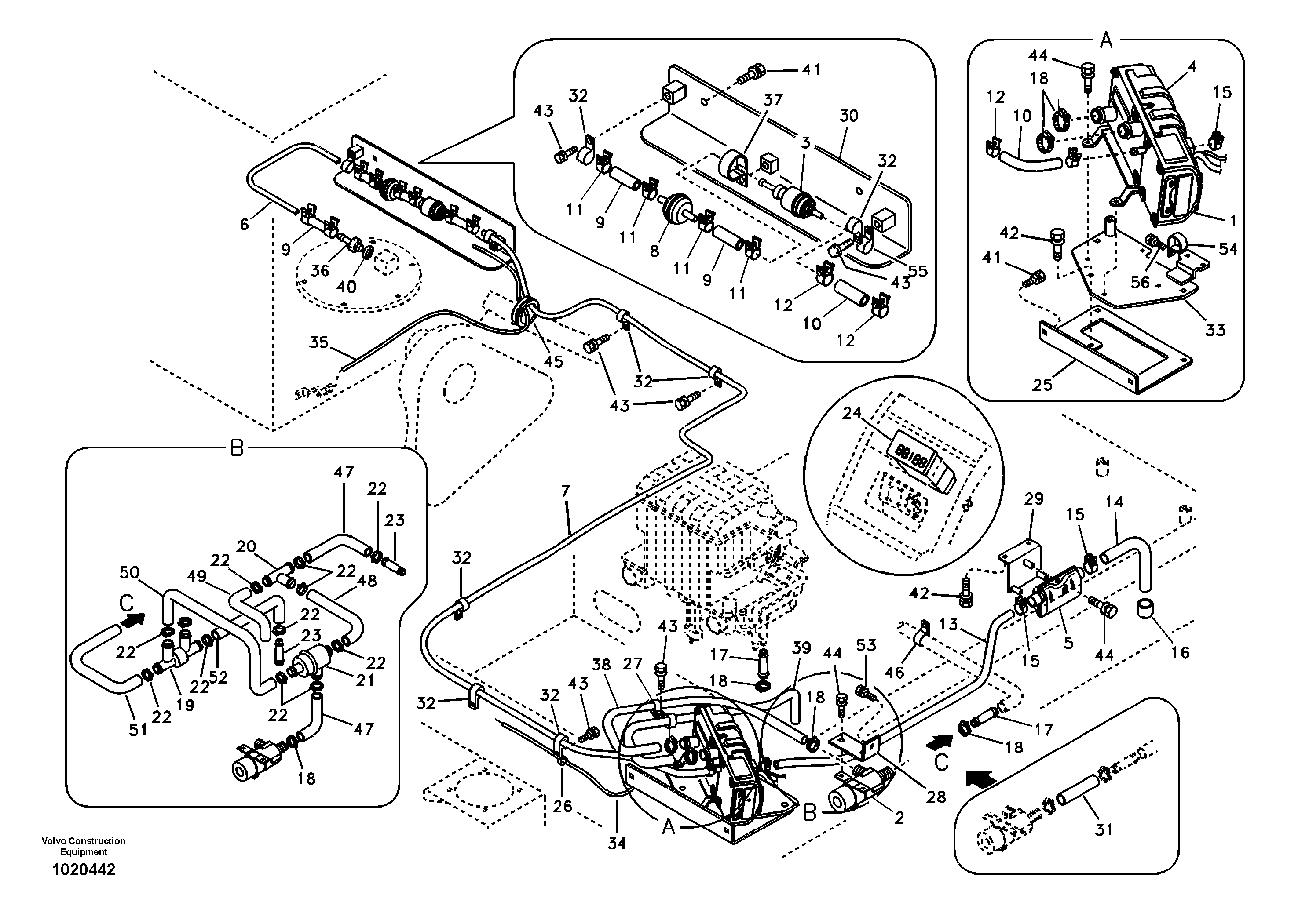 Auxiliary Heater — volvo parts diagram