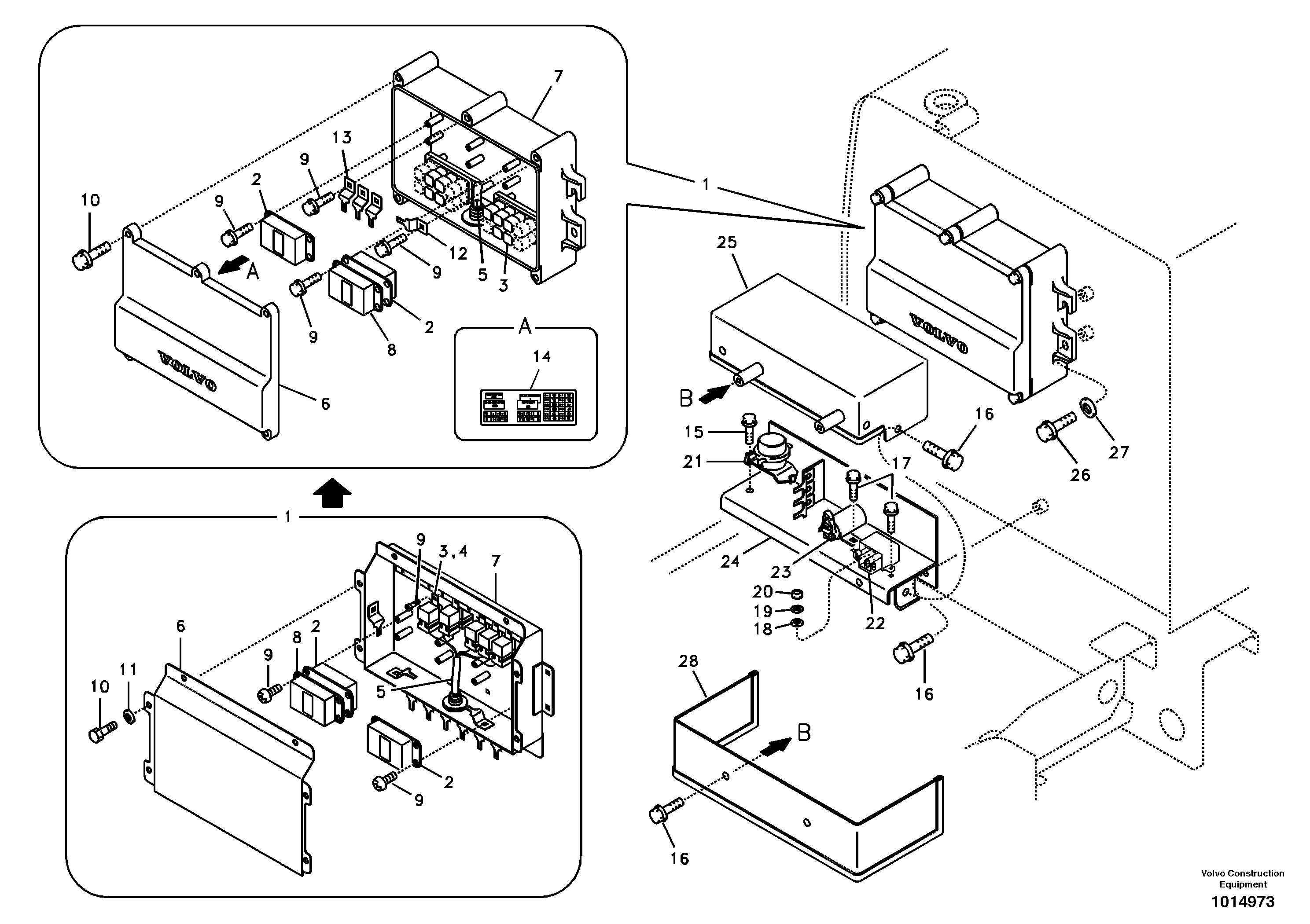 Electrical relay — volvo parts diagram