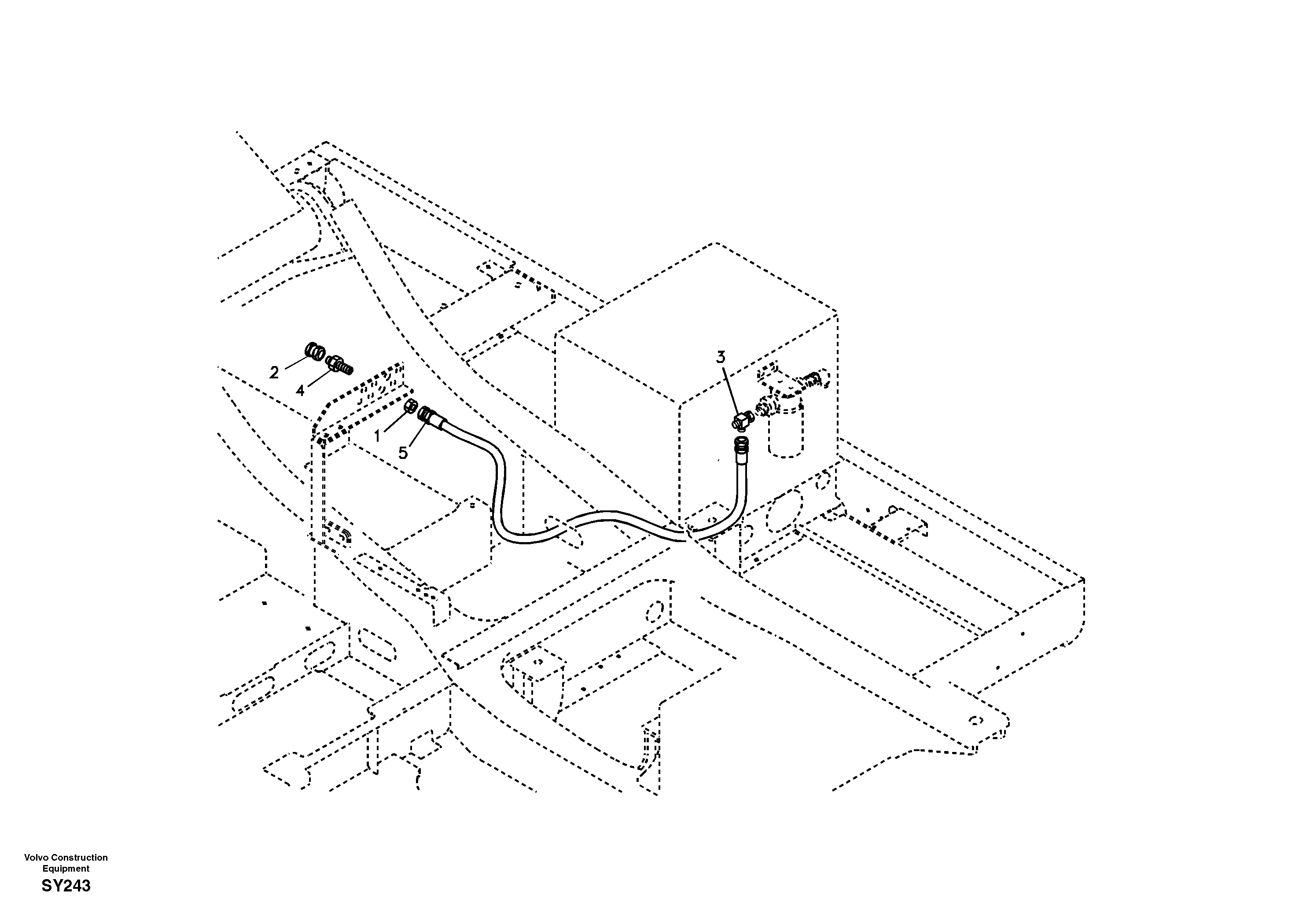 Working Hydraulic, Oil Leak On Upper Frame — volvo parts diagram