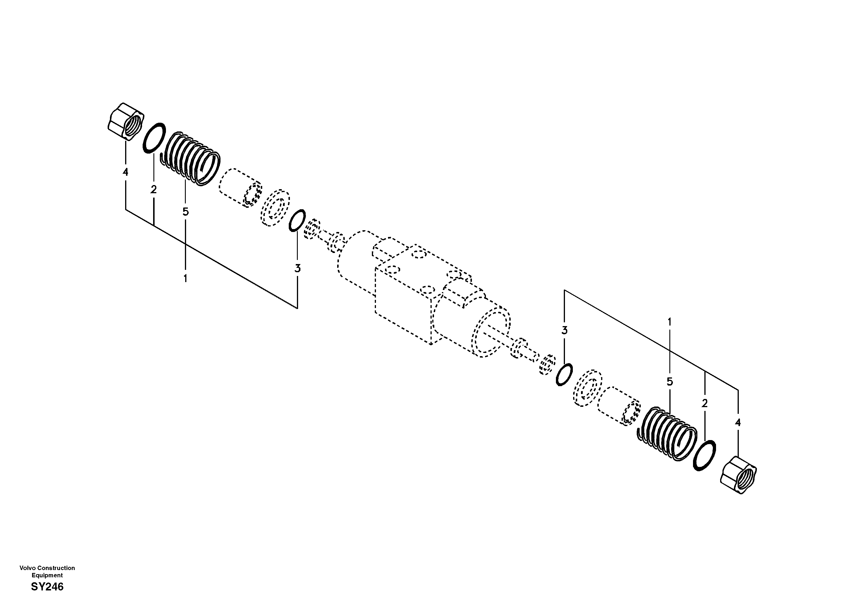 Working hydraulic, solenoid valve — volvo parts diagram