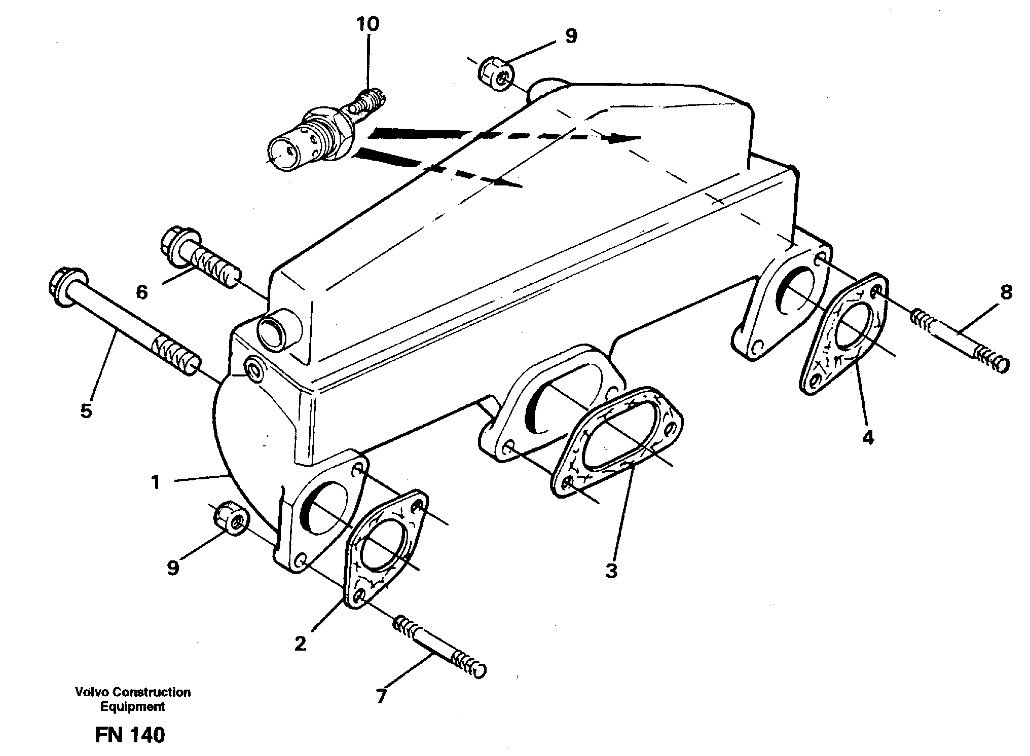 Inlet manifold — volvo parts diagram