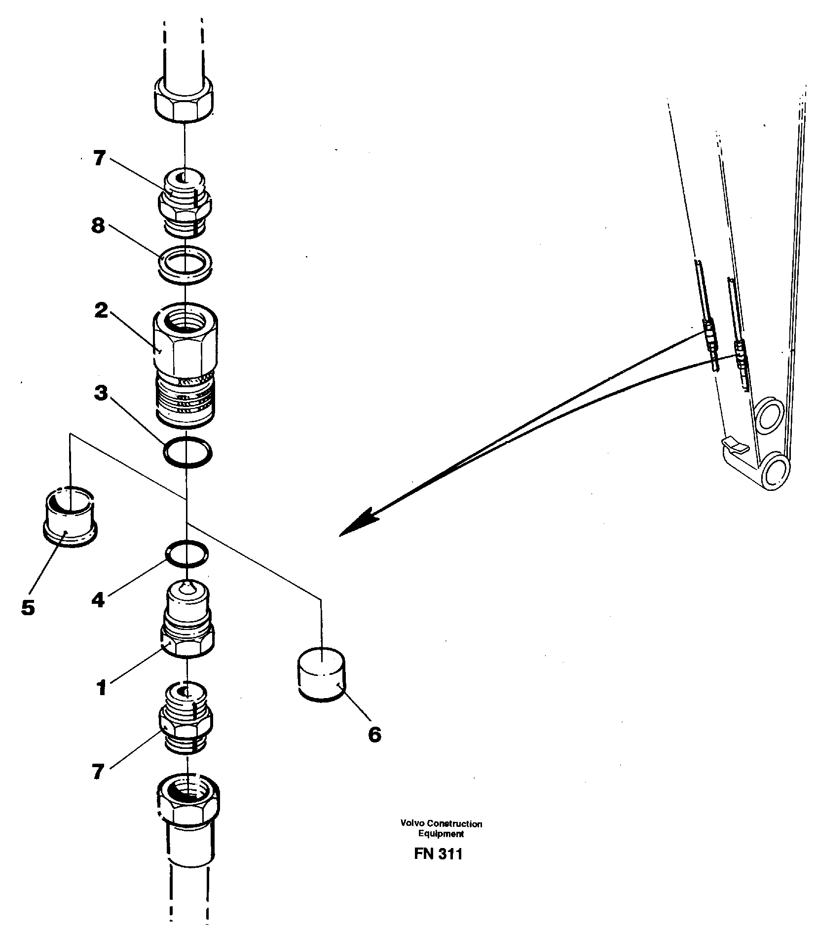 Quick conection kit  14251612 — volvo parts diagram
